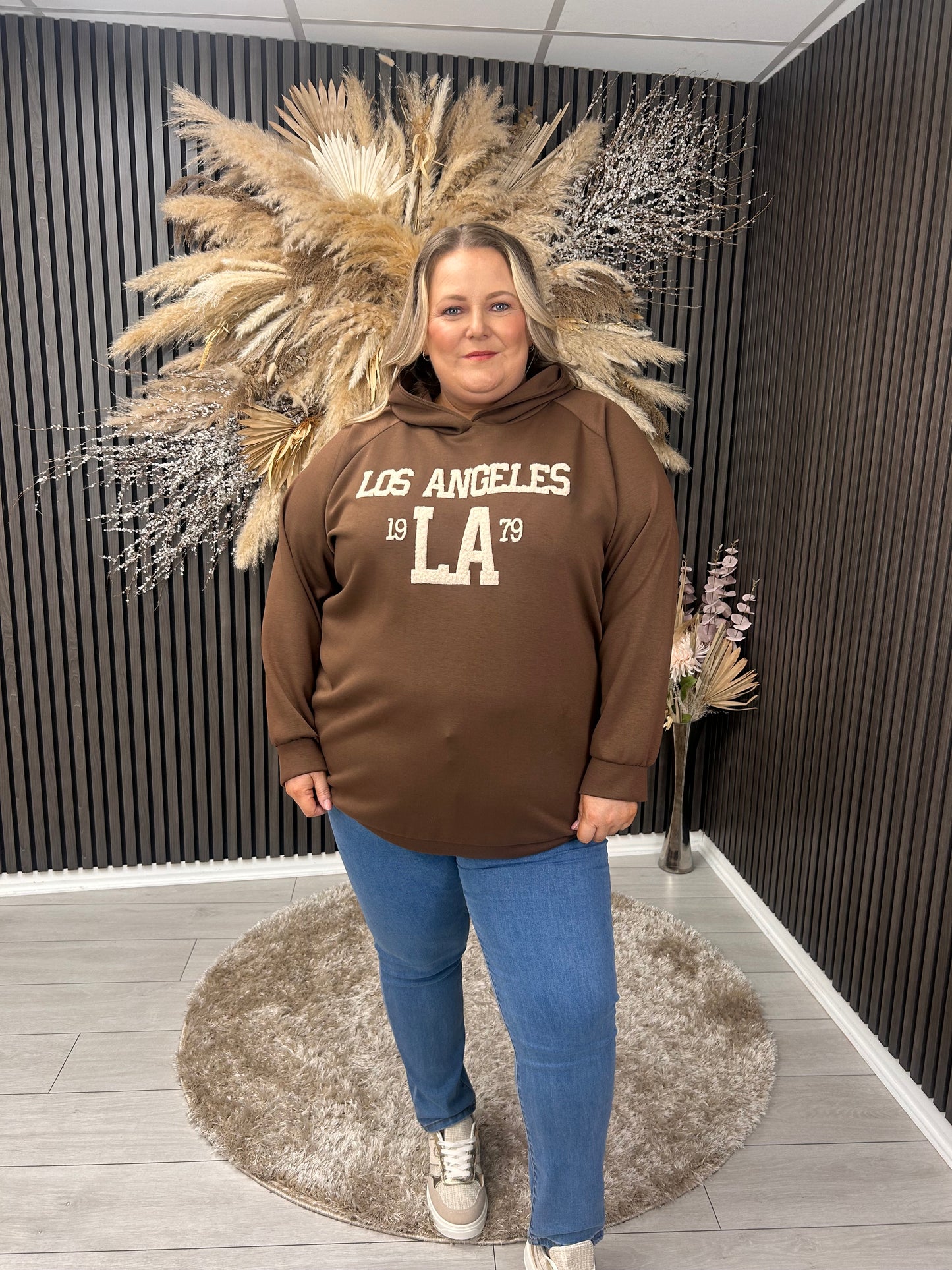 GIANNA HOODIE - BROWN