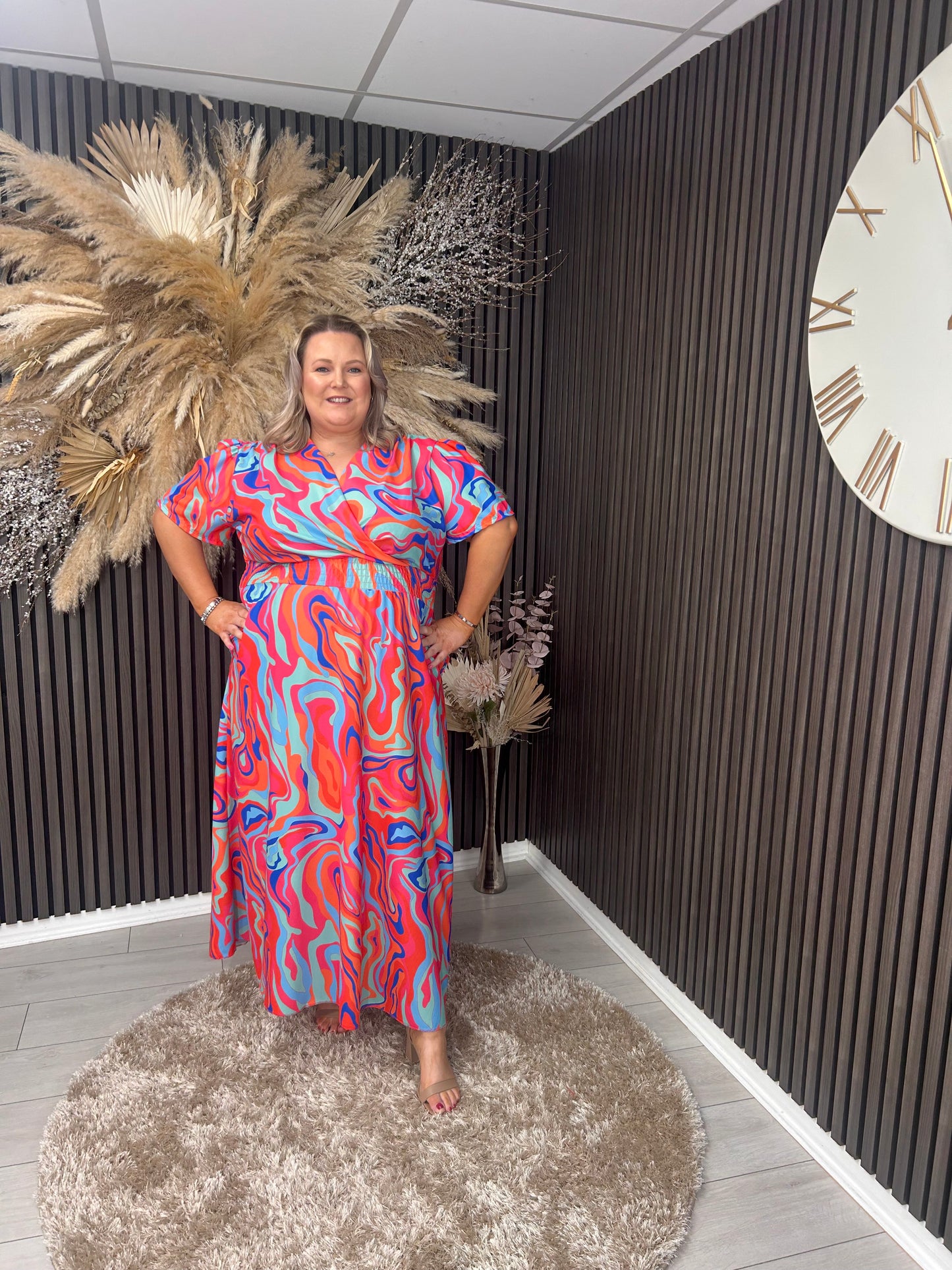 TRACEY DRESS - POWDER BLUE