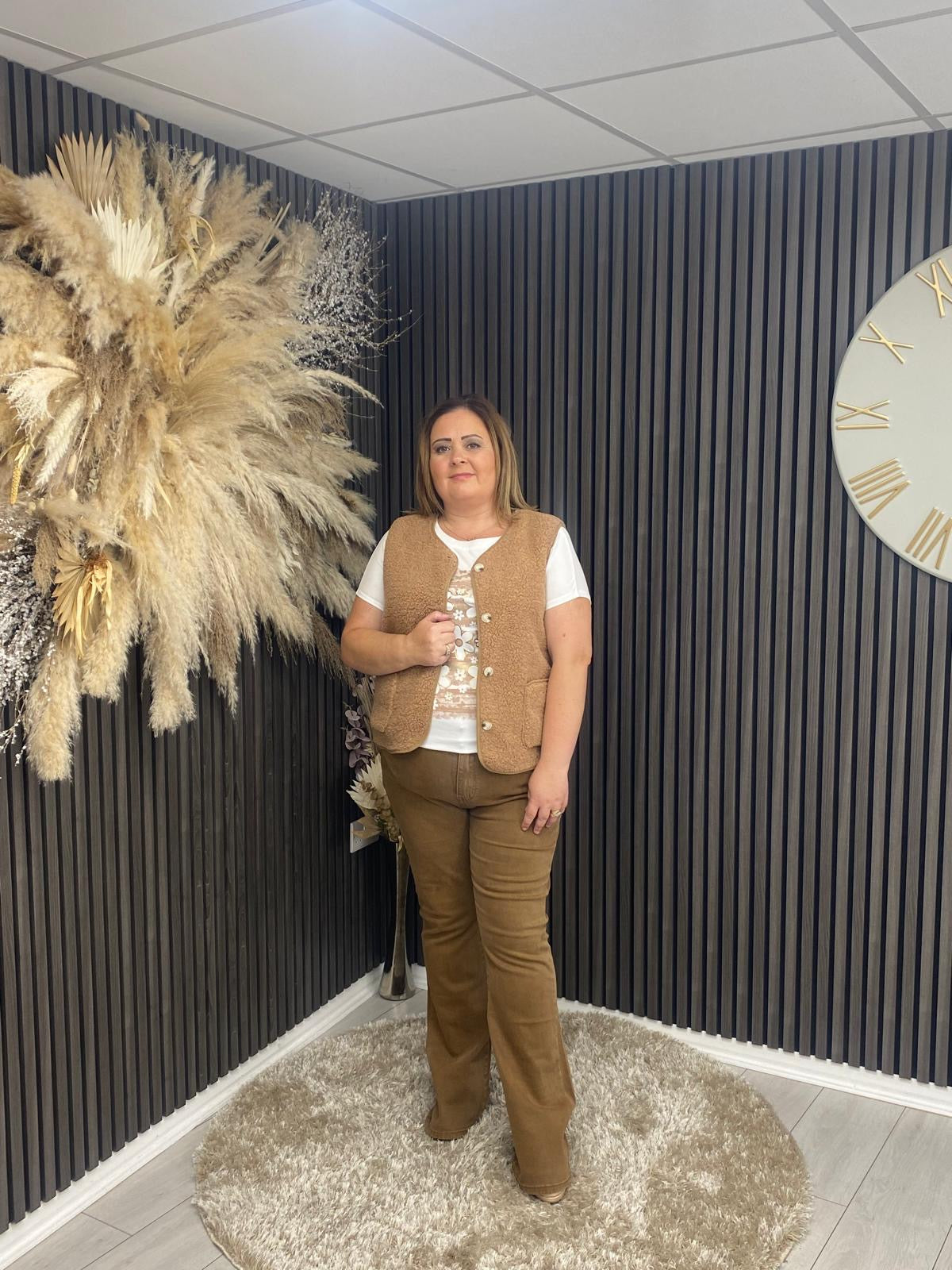 BECKIE T-SHIRT - CAMEL