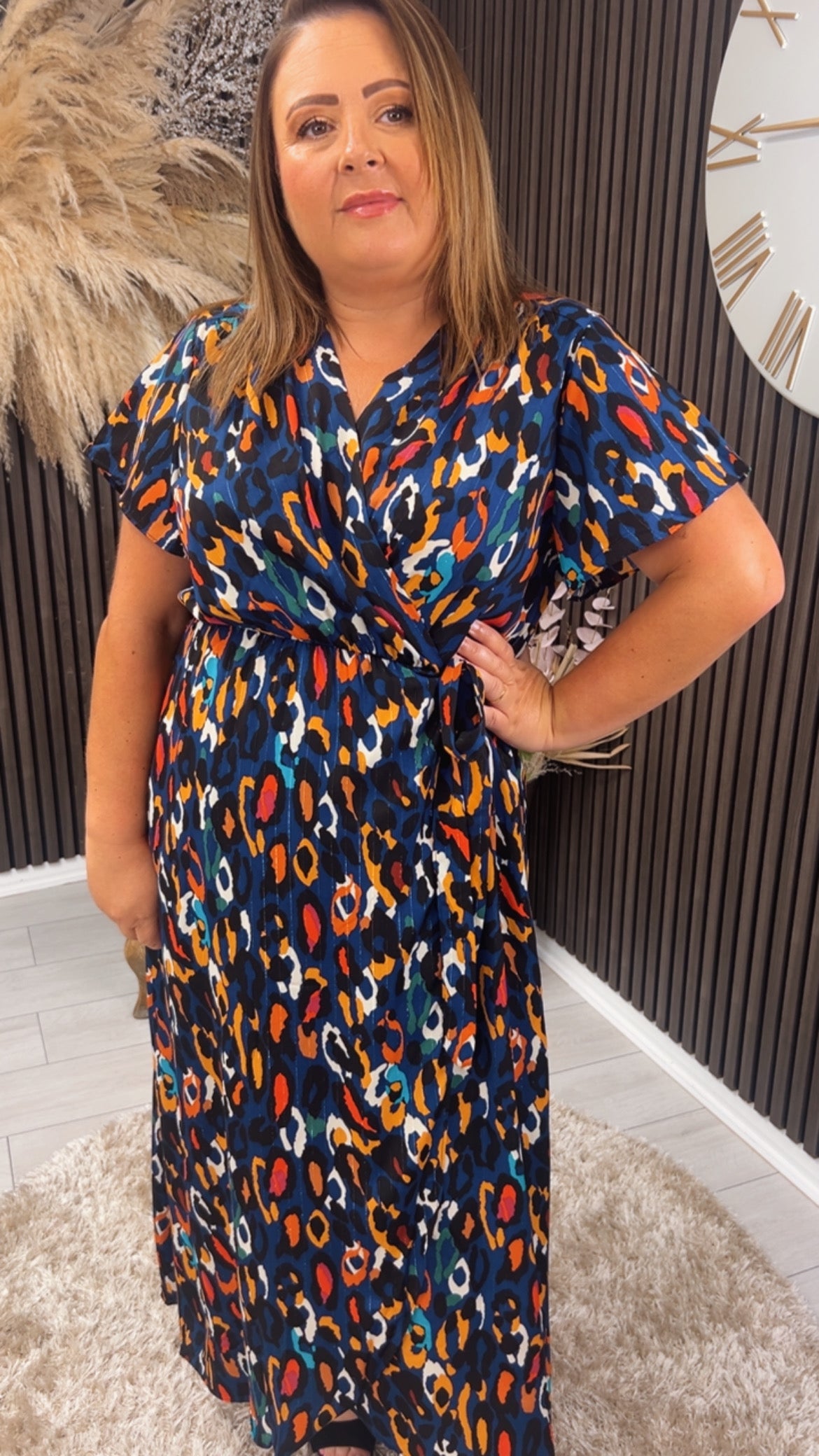 DYMPNA DRESS - BLUE ANIMAL
