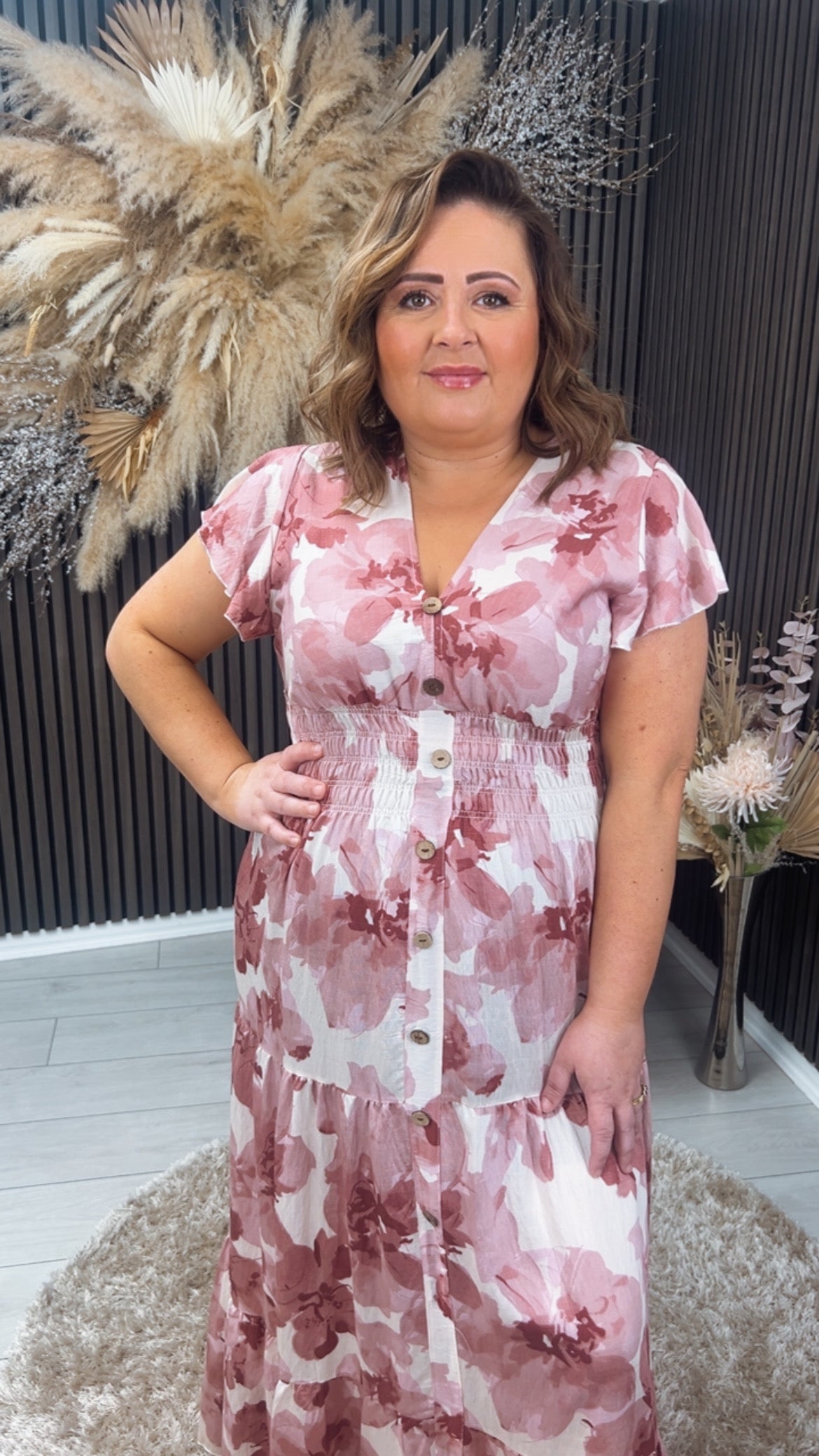 JANA DRESS - MAUVE PINK