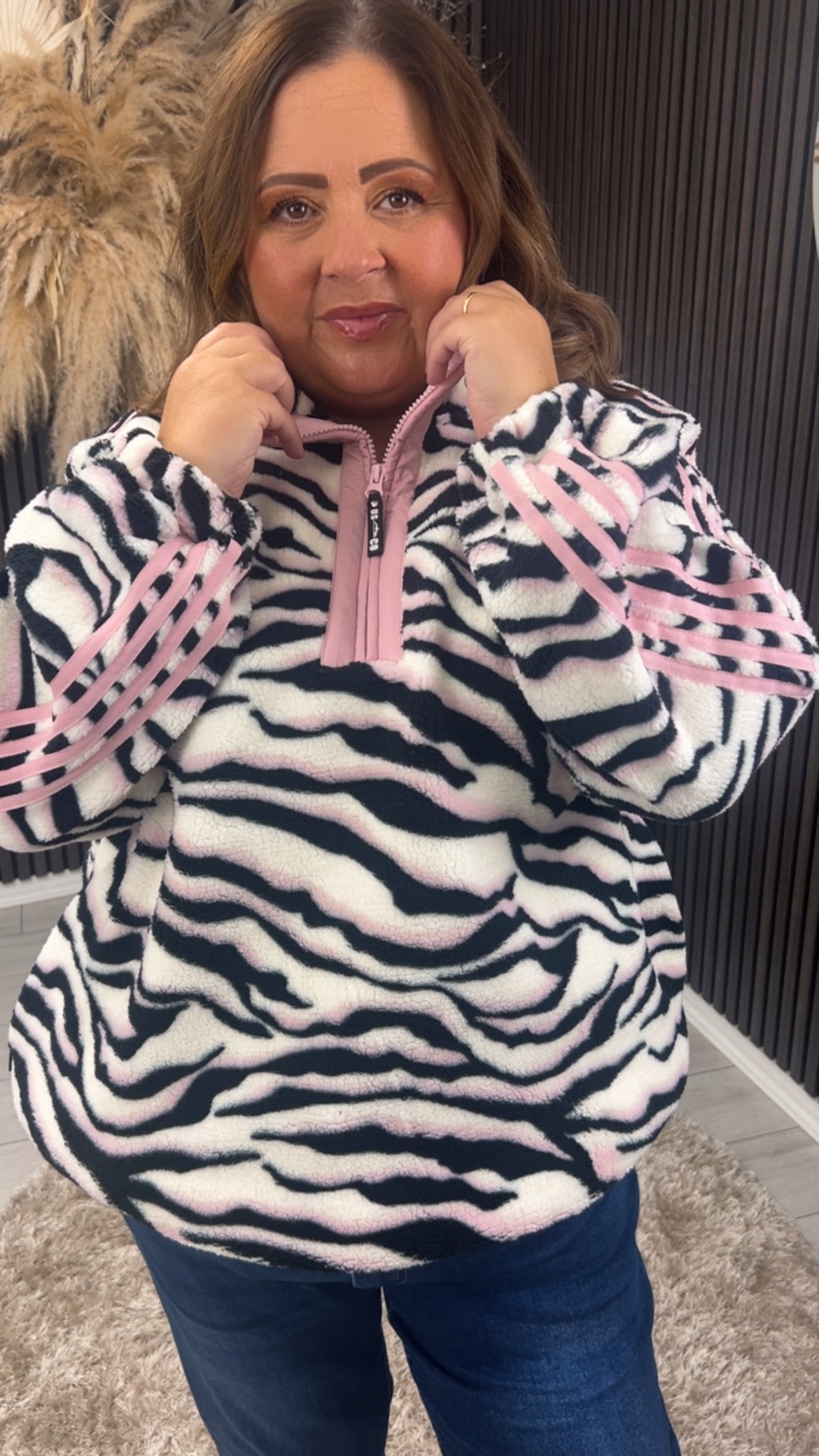 THELMA FLEECE - ZEBRA