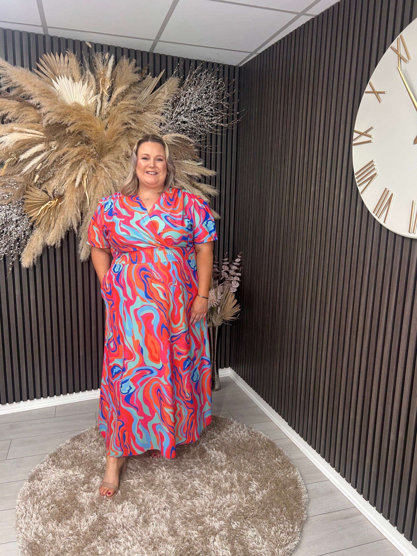 TRACEY DRESS - POWDER BLUE