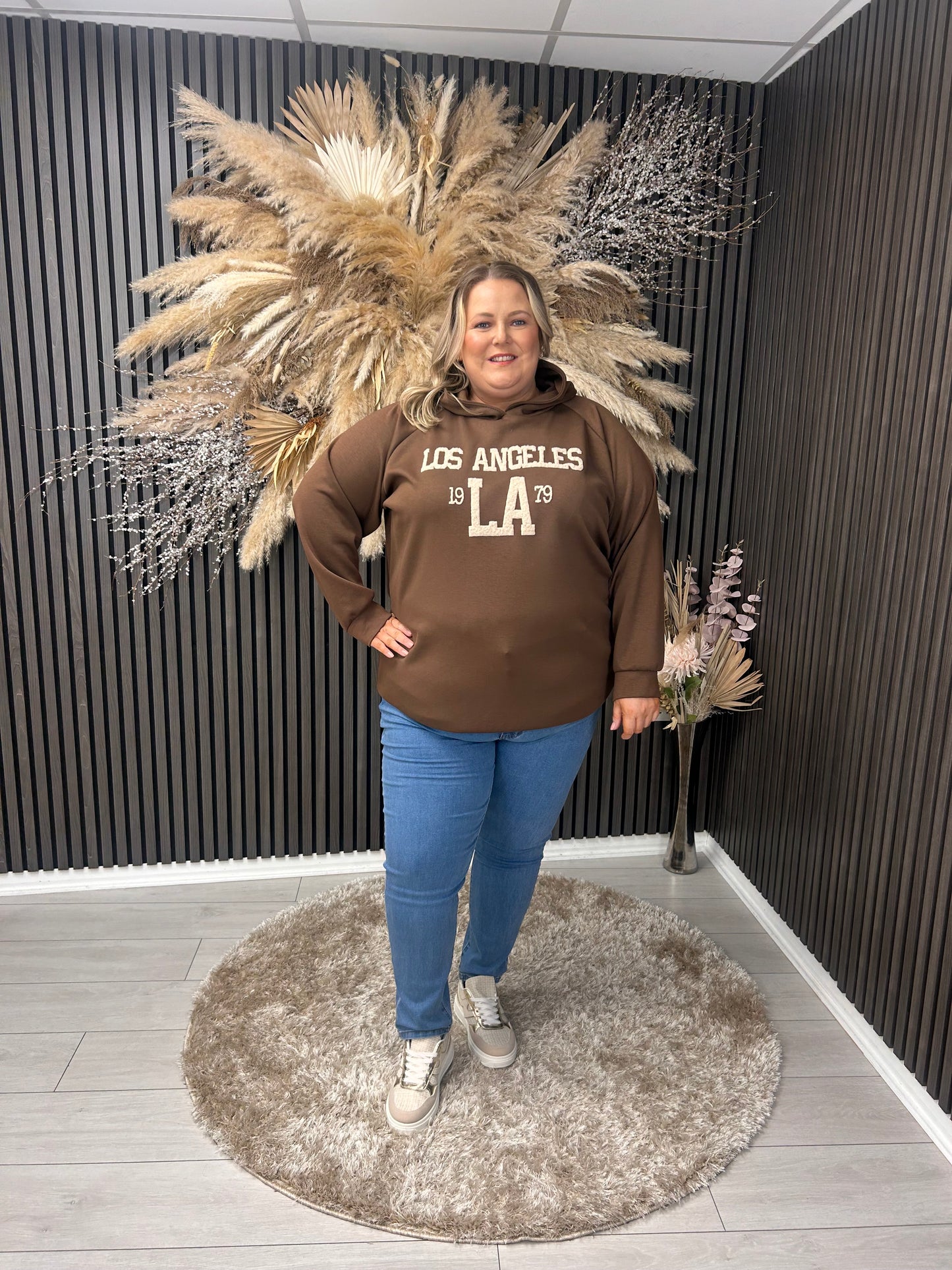 GIANNA HOODIE - BROWN