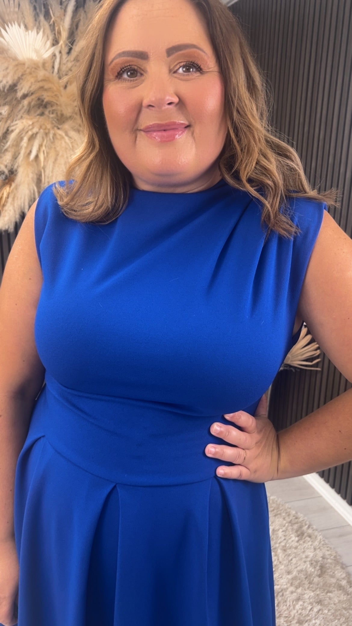 ROMY DRESS - COBALT