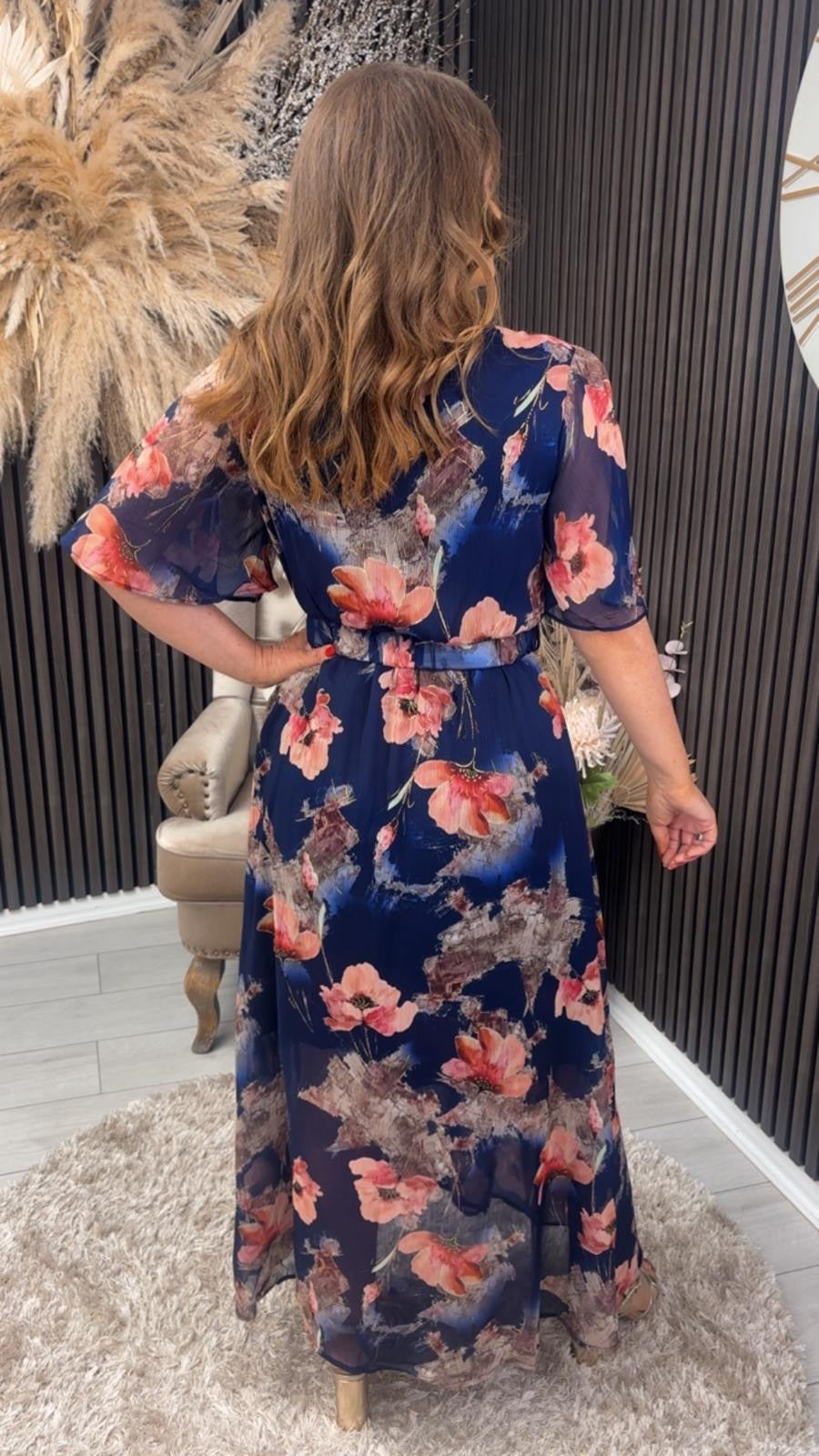 TARA DRESS - NAVY