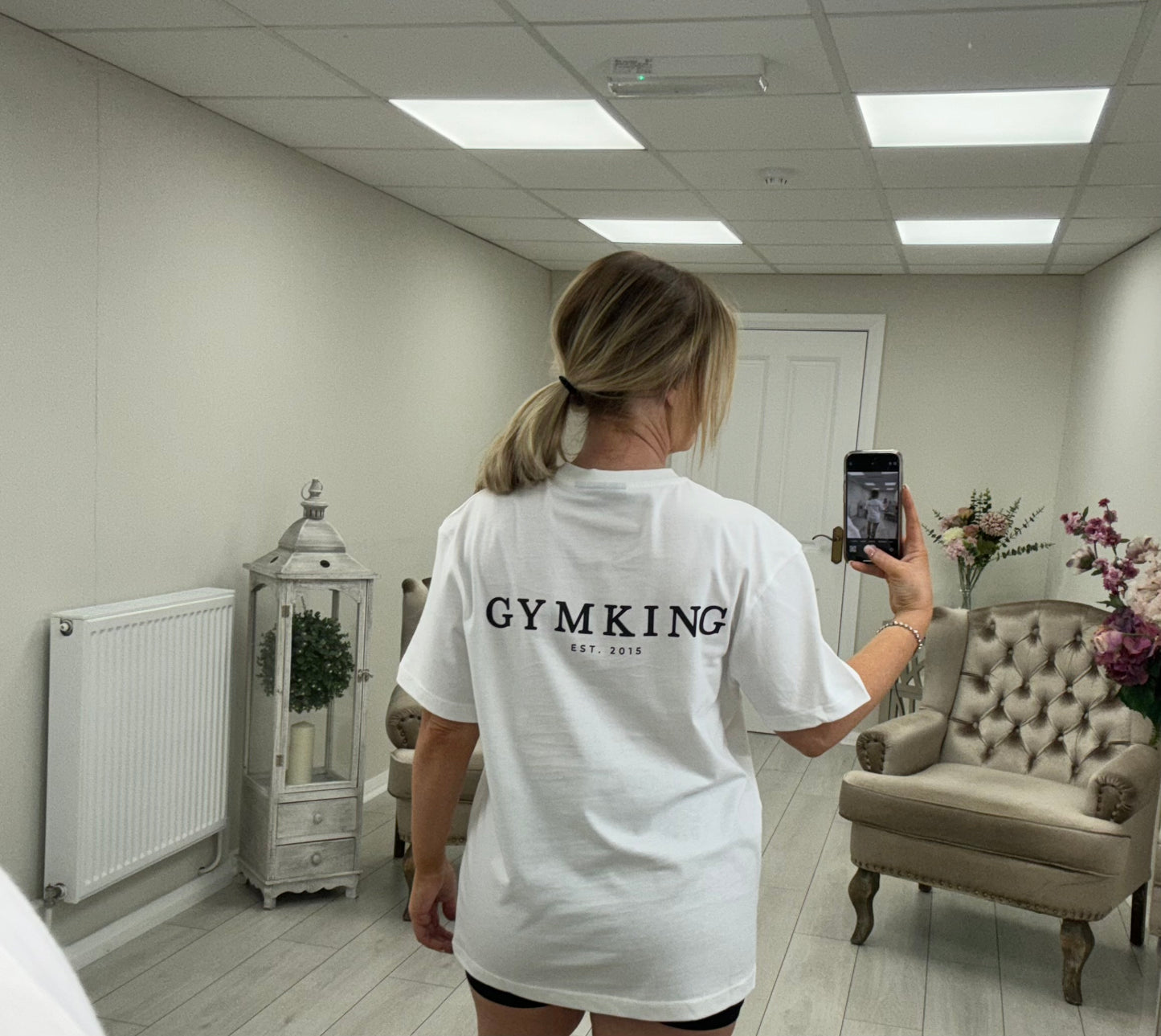 Gym King Established Boyfriend Tee - White