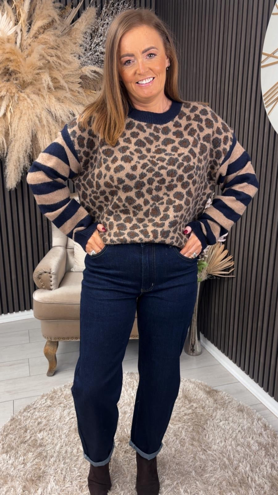 MAJELLA JUMPER - LEOPARD