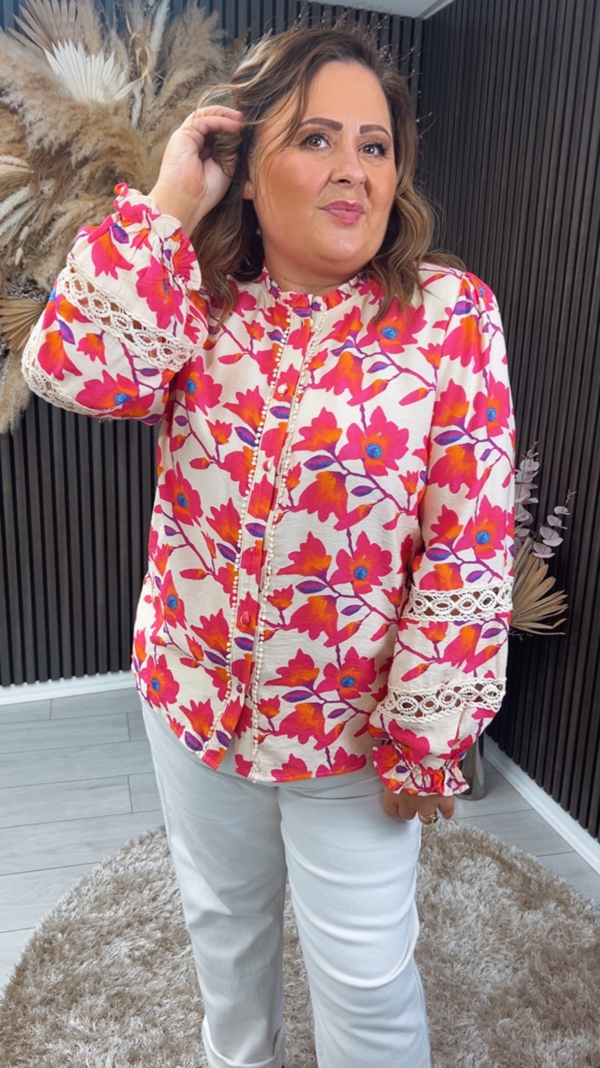 SAWYER ANNE SHIRT - PINK FLORAL