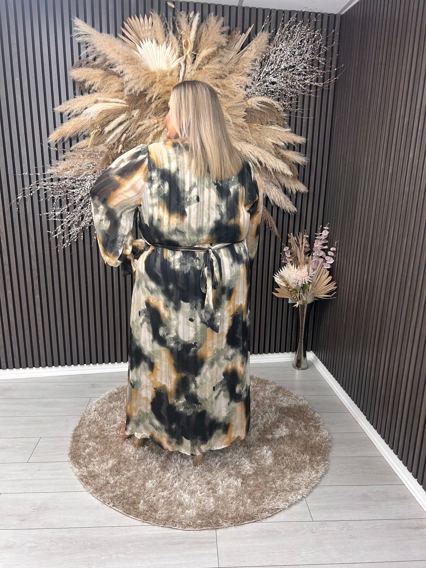 BLANCHE DRESS - BLACK/GOLD