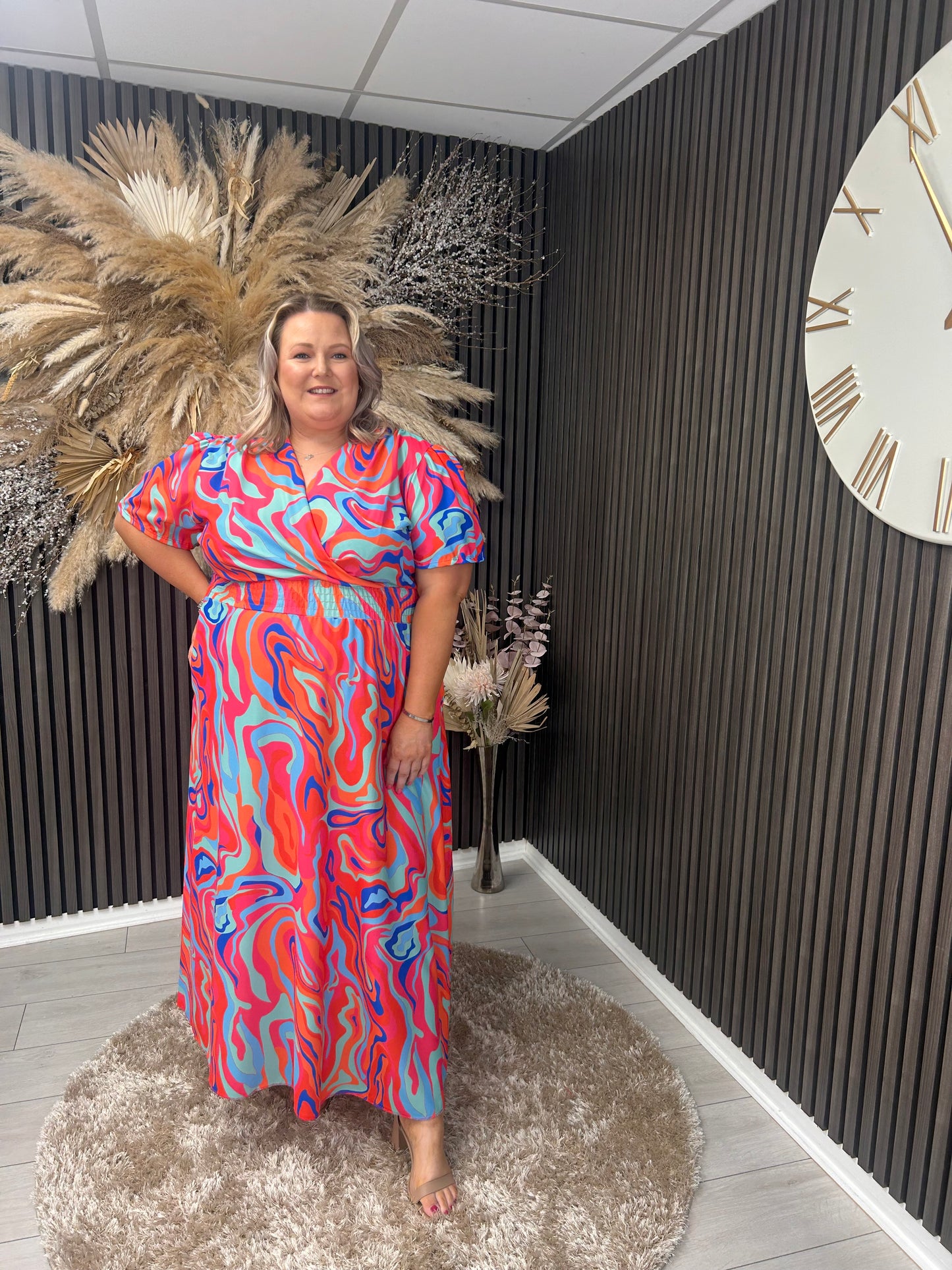 TRACEY DRESS - POWDER BLUE