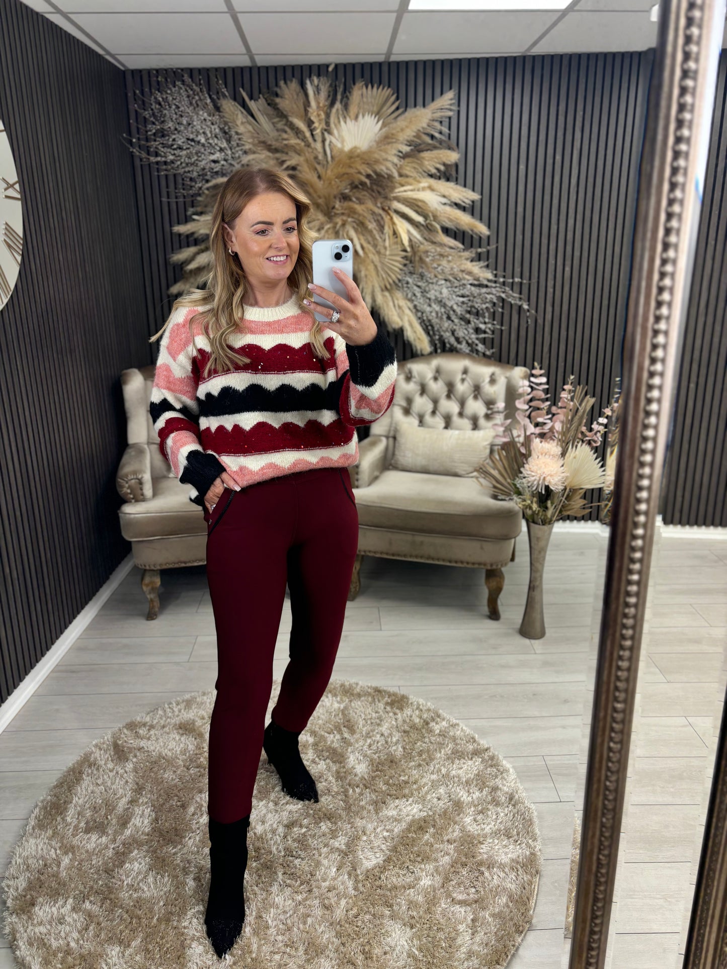 ZENDAYA LEGGINGS - BURGUNDY