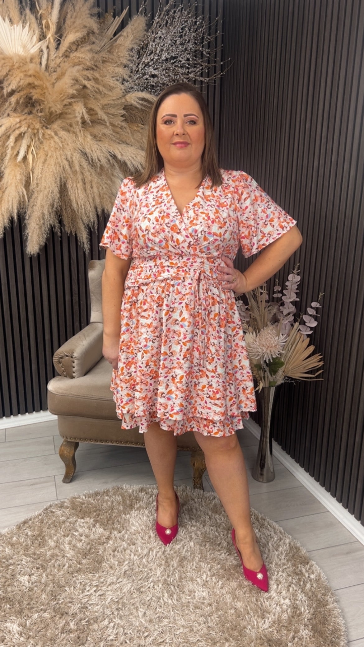 GERALDINE DRESS - ROSE
