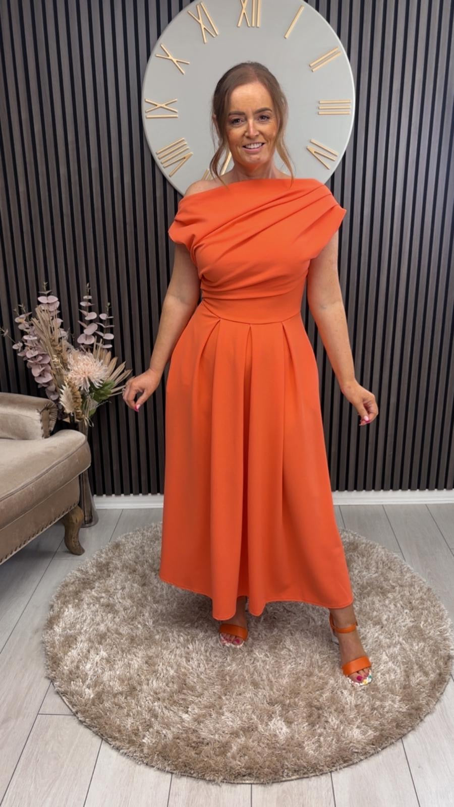 DOLLIE DRESS - CORAL
