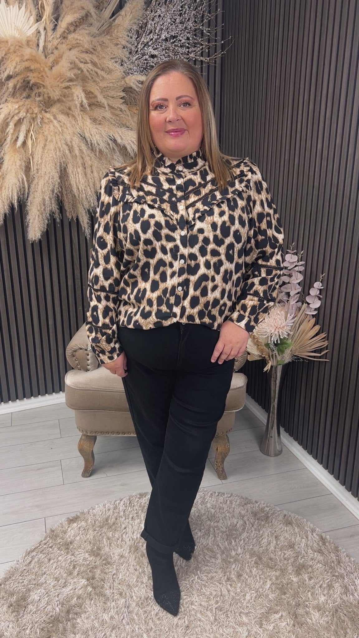JESSICA SHIRT - ANIMAL PRINT