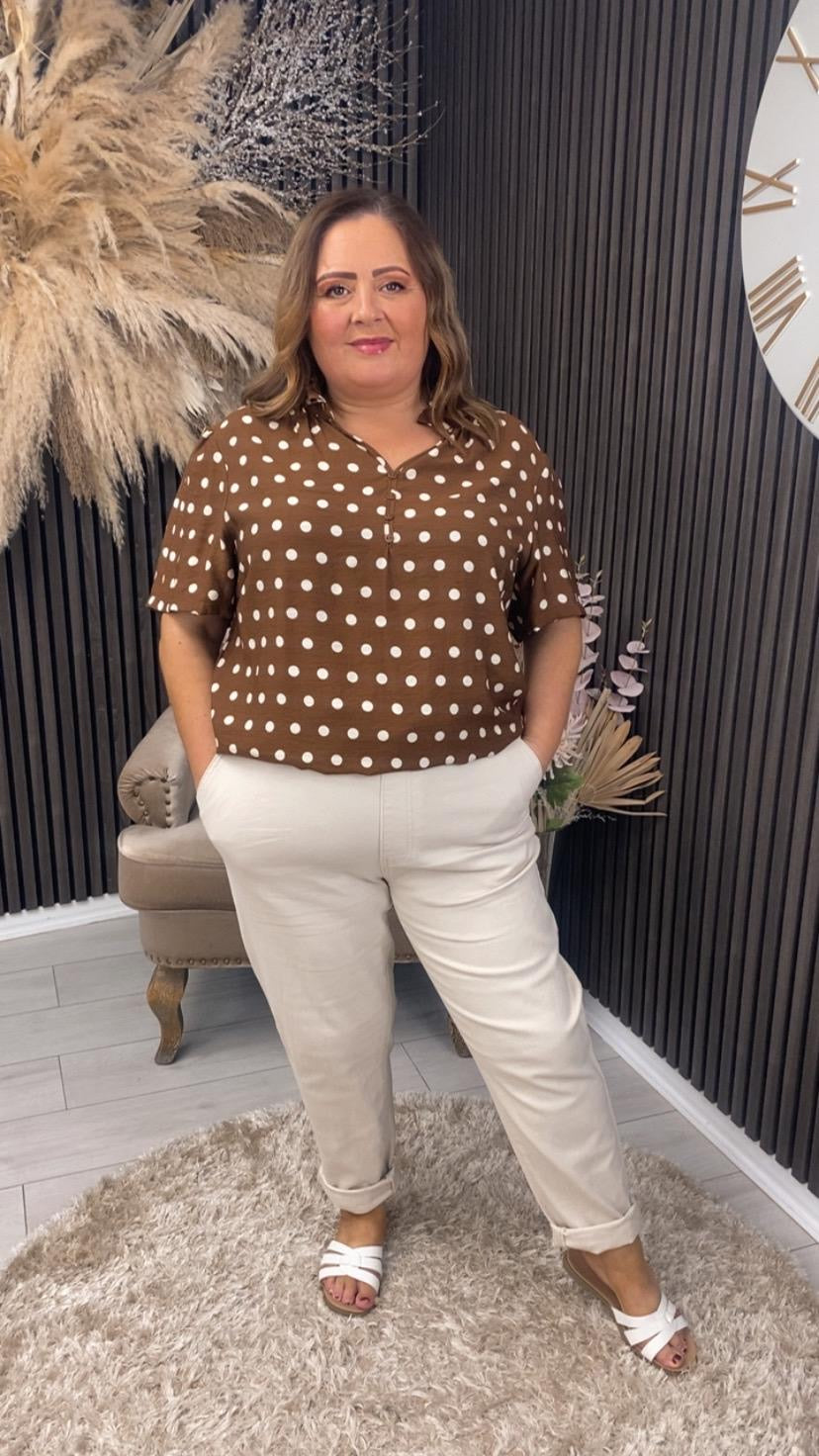 CLARA TOP - BROWN