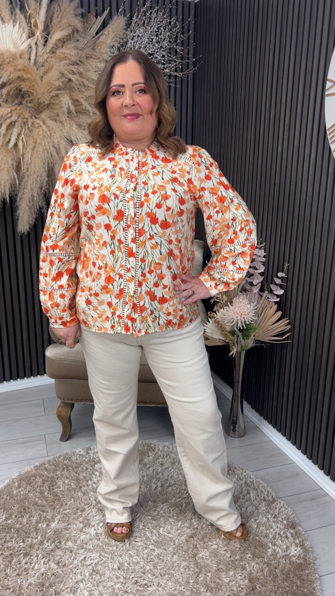 LILIBETH SHIRT - CORAL