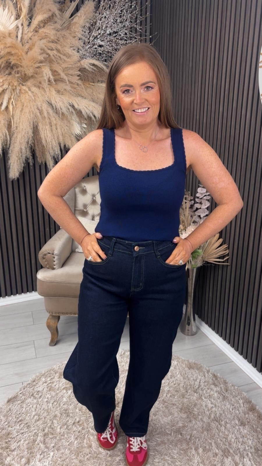 BRYONY ANNE VEST - NAVY