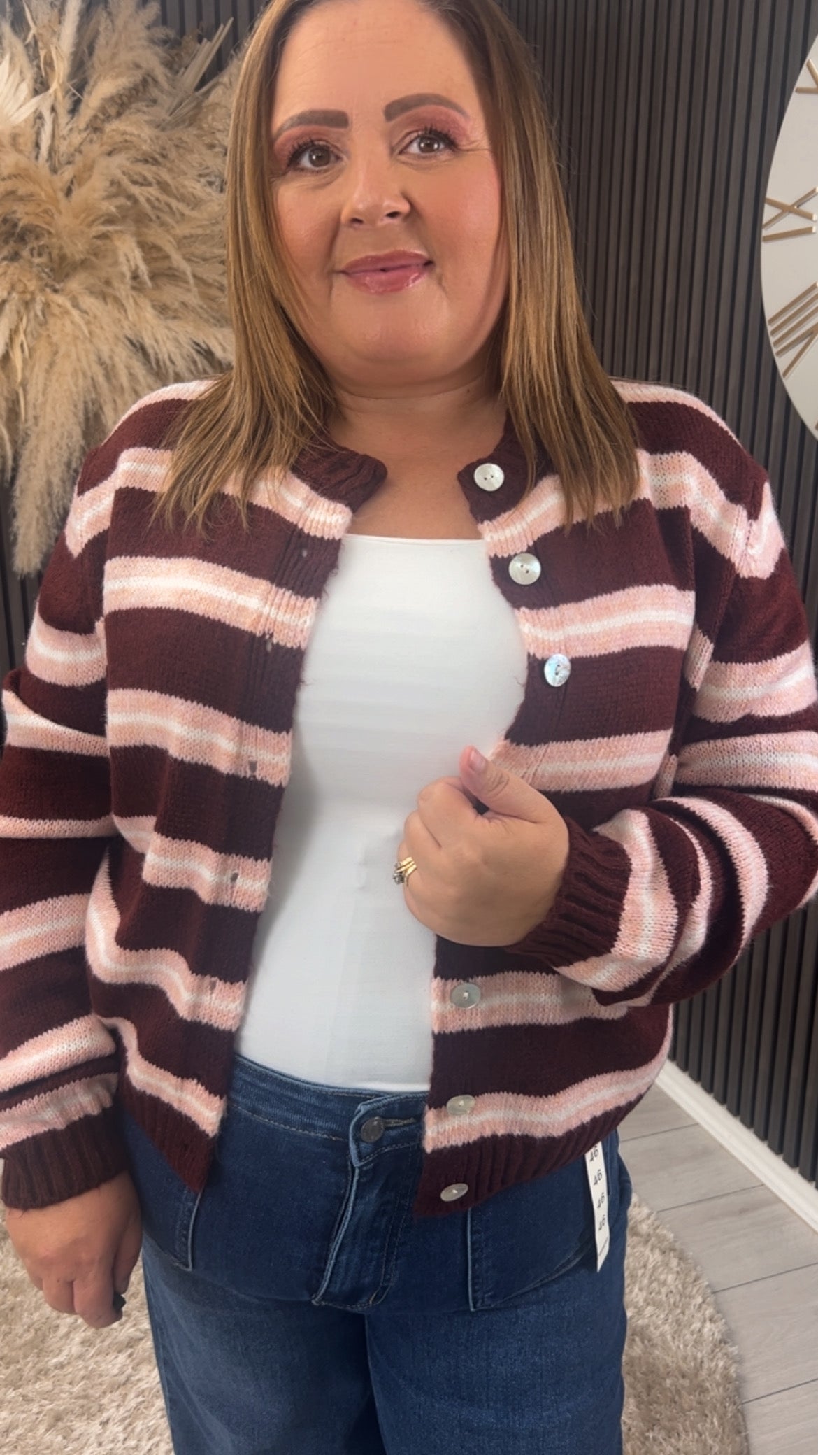 KATYA CARDIGAN - BURGUNDY