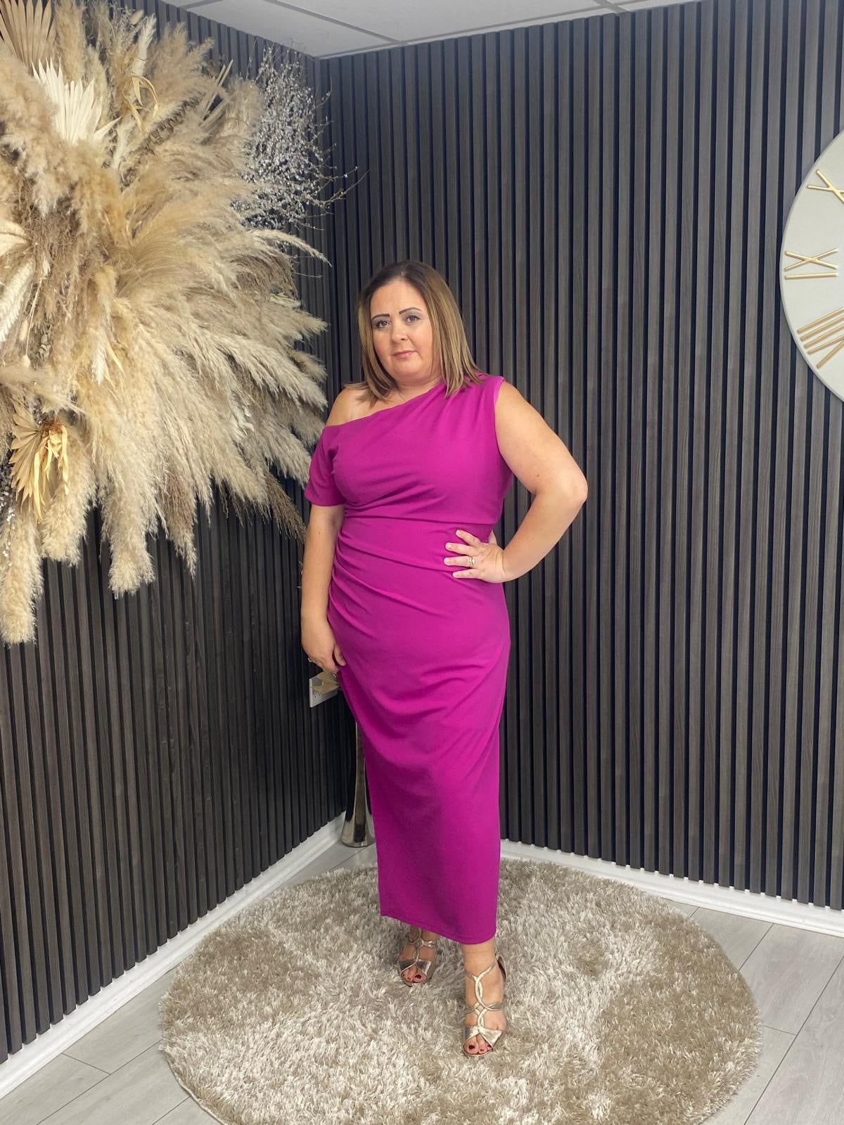 DONNA DRESS - FUCHSIA