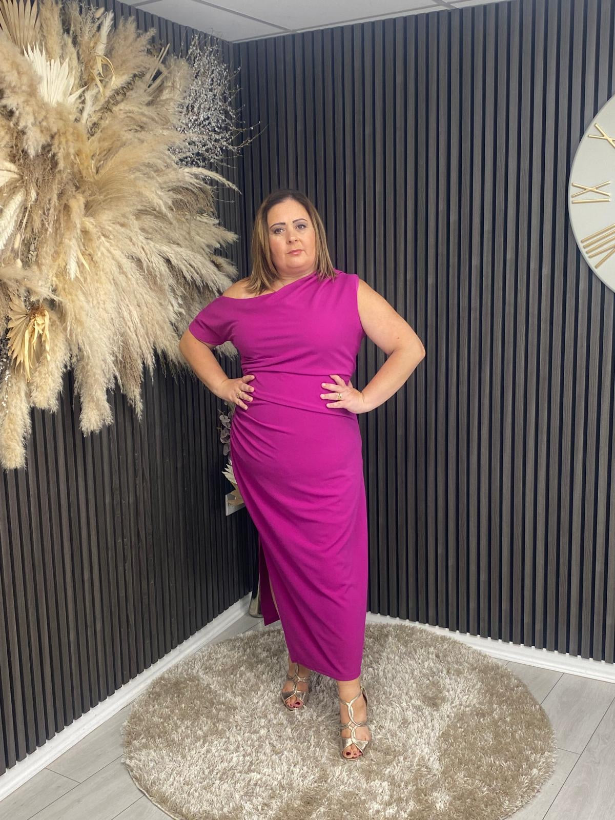 DONNA DRESS - FUCHSIA