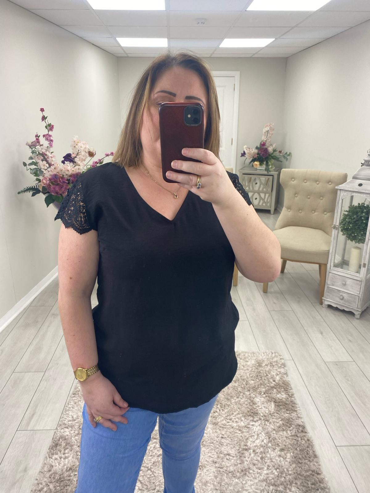 BERNADETTE TOP - BLACK