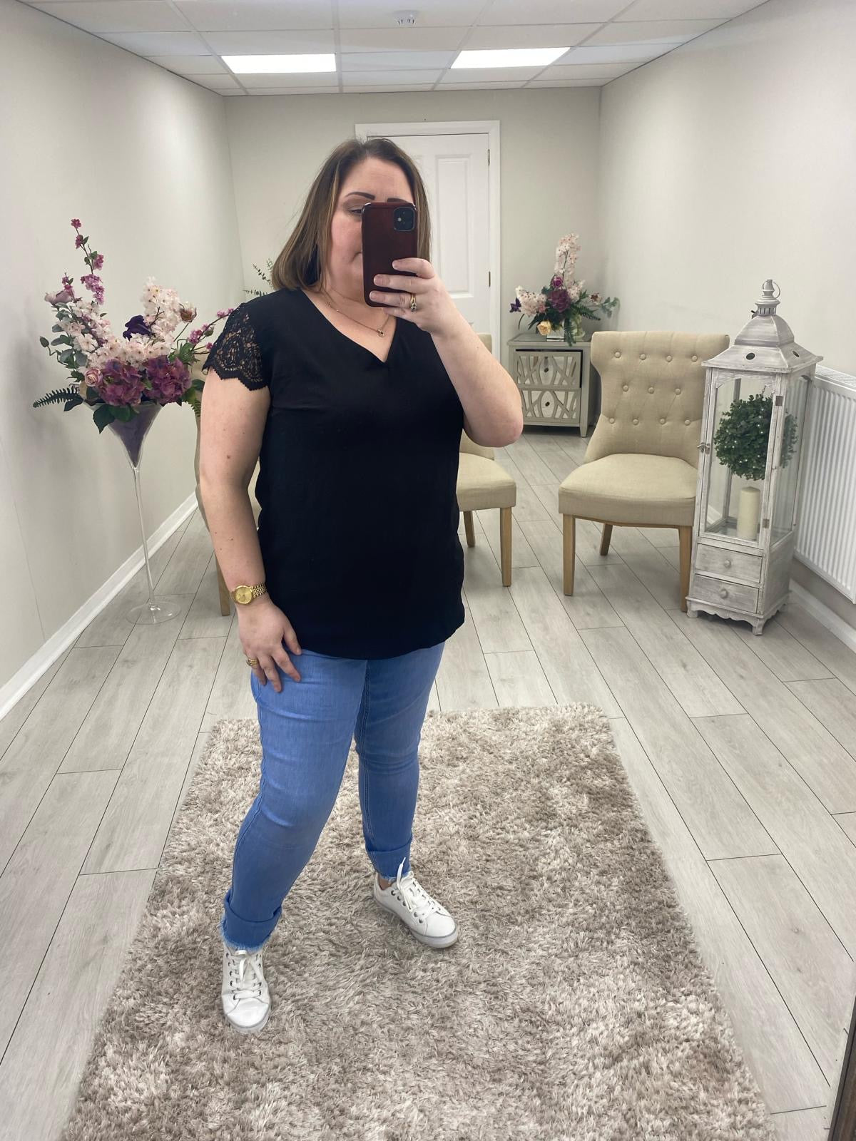 BERNADETTE TOP - BLACK