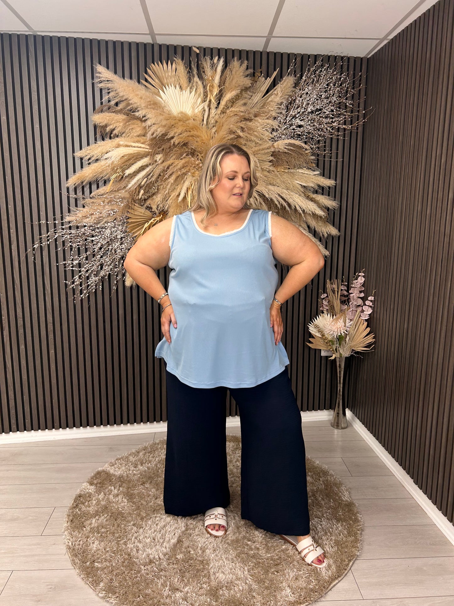 BRINLEY VEST - BLUE