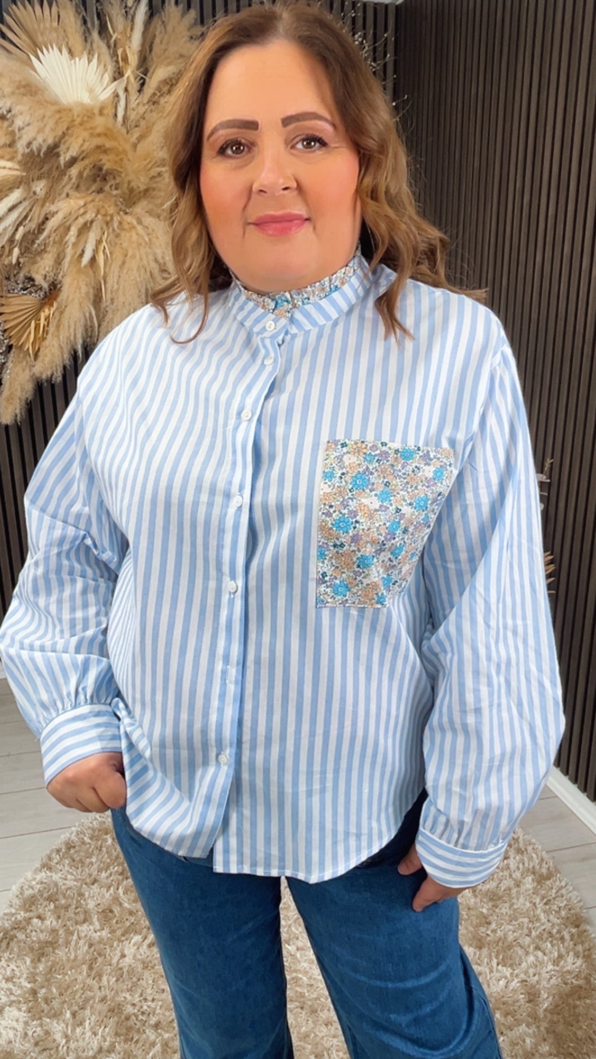 KERRIE SHRIT - BLUE STRIPE