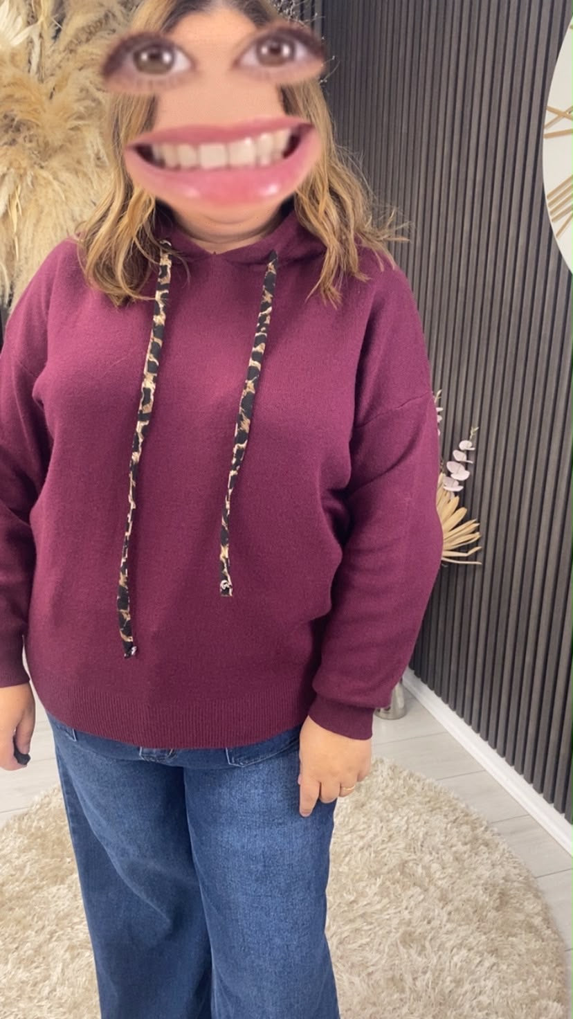 KENDALL HOODIE - BORDEAUX