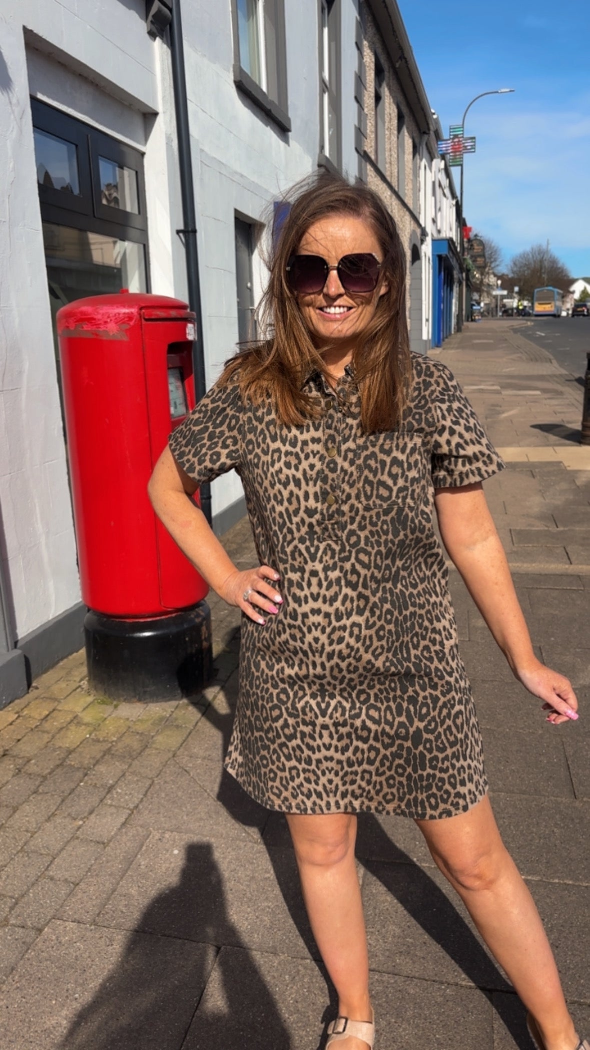LAINEY DRESS - LEOPARD