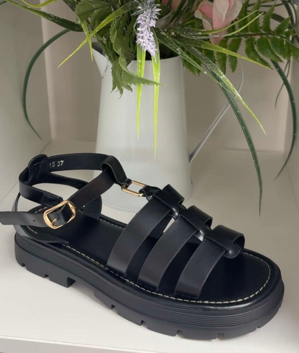 LORNA SANDAL - BLACK