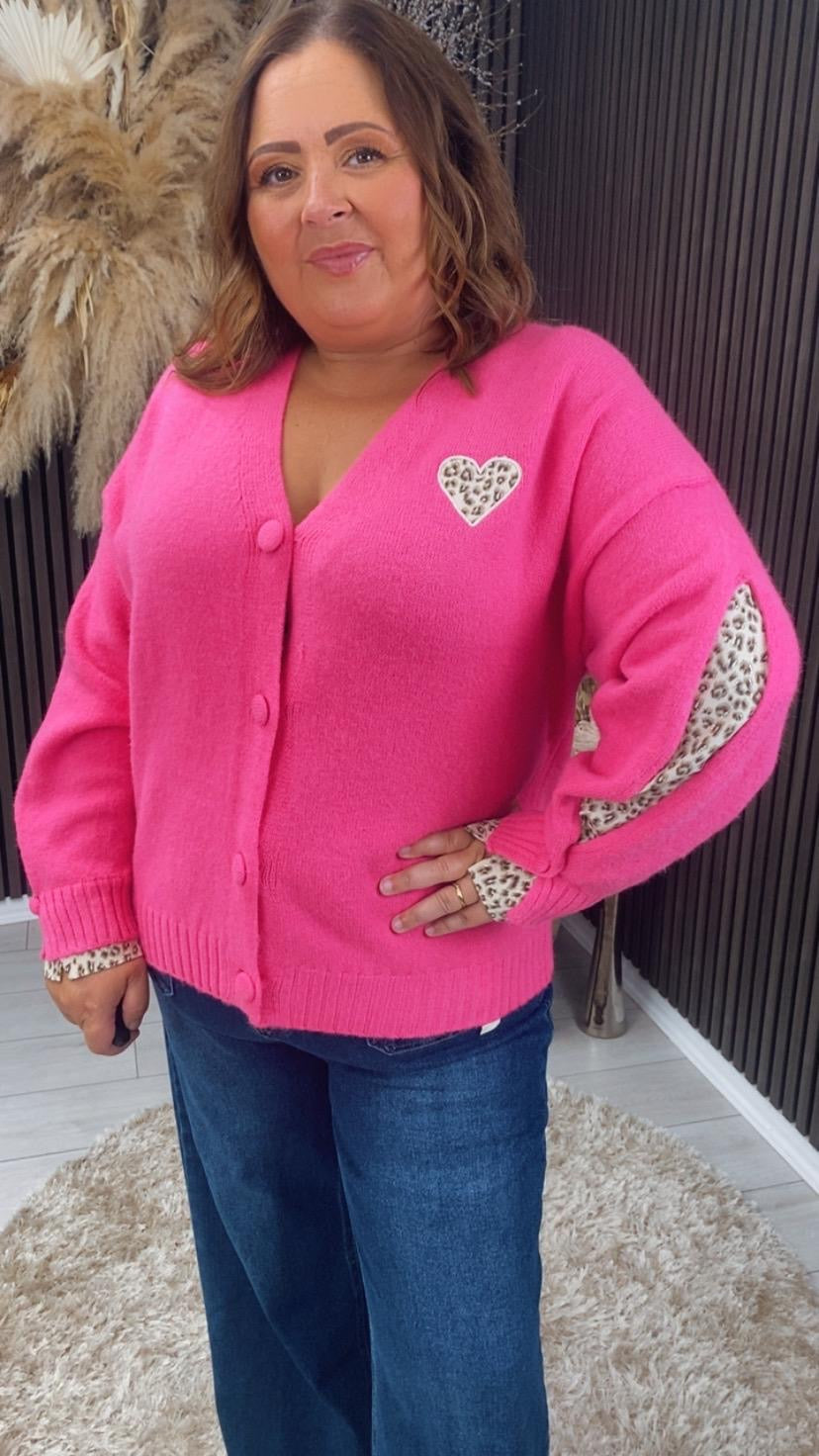 KATIE CARDIGAN - FUCHSIA