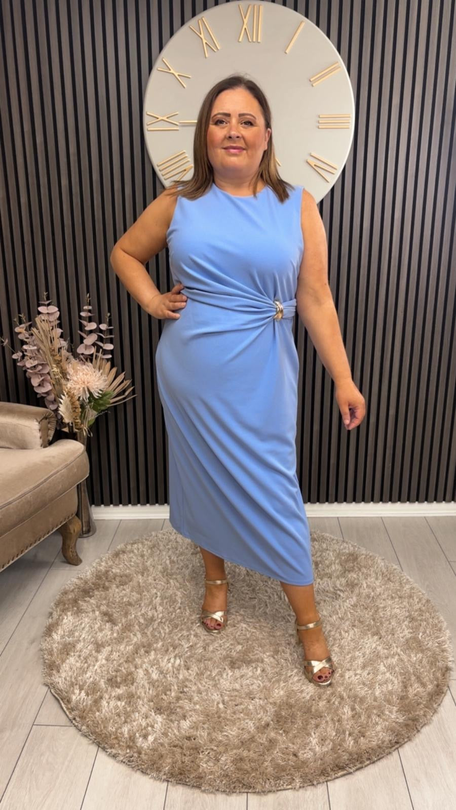 LOUISA DRESS - BLUE