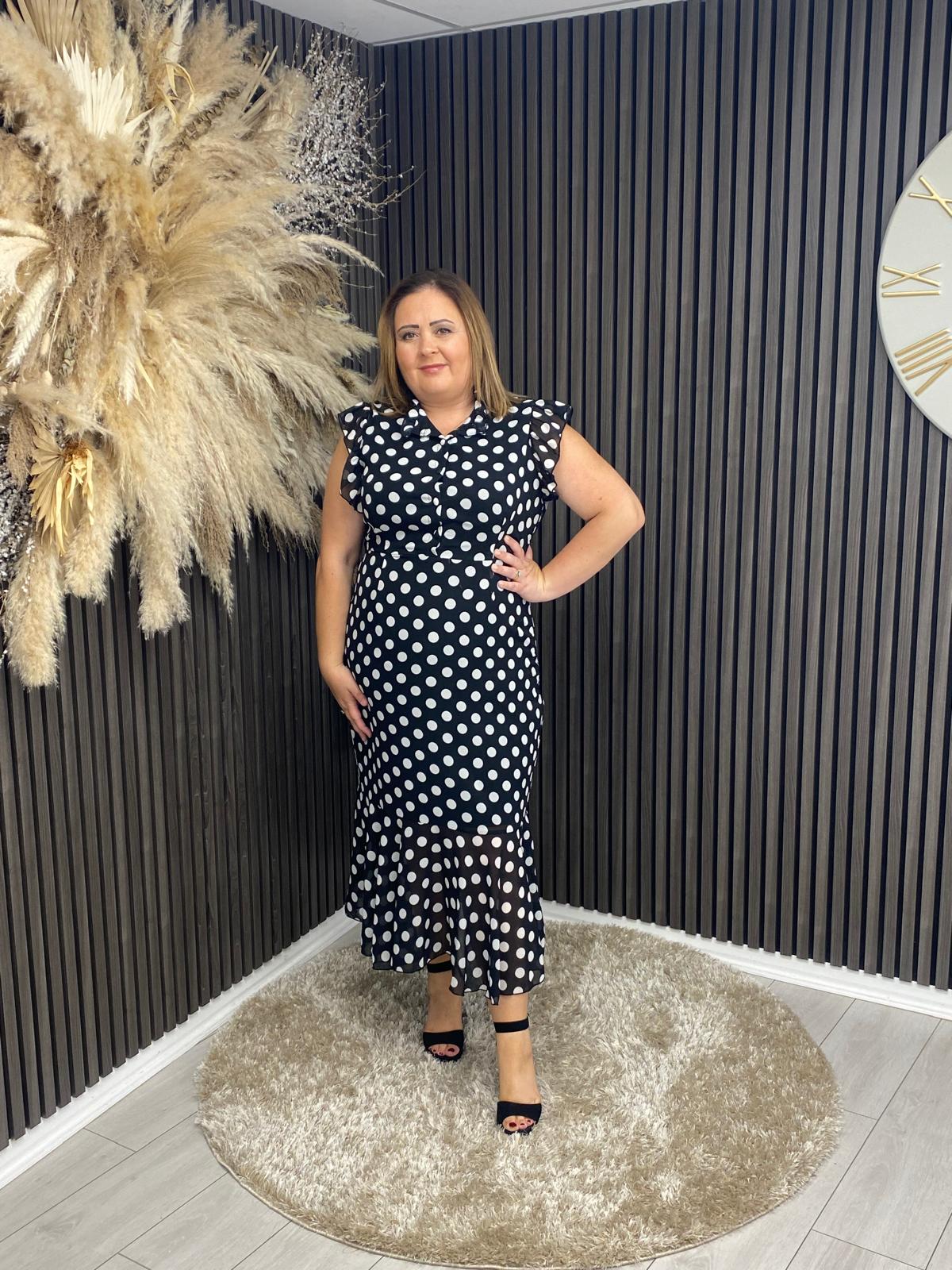 HANNAH DRESS - BLACK SPOT