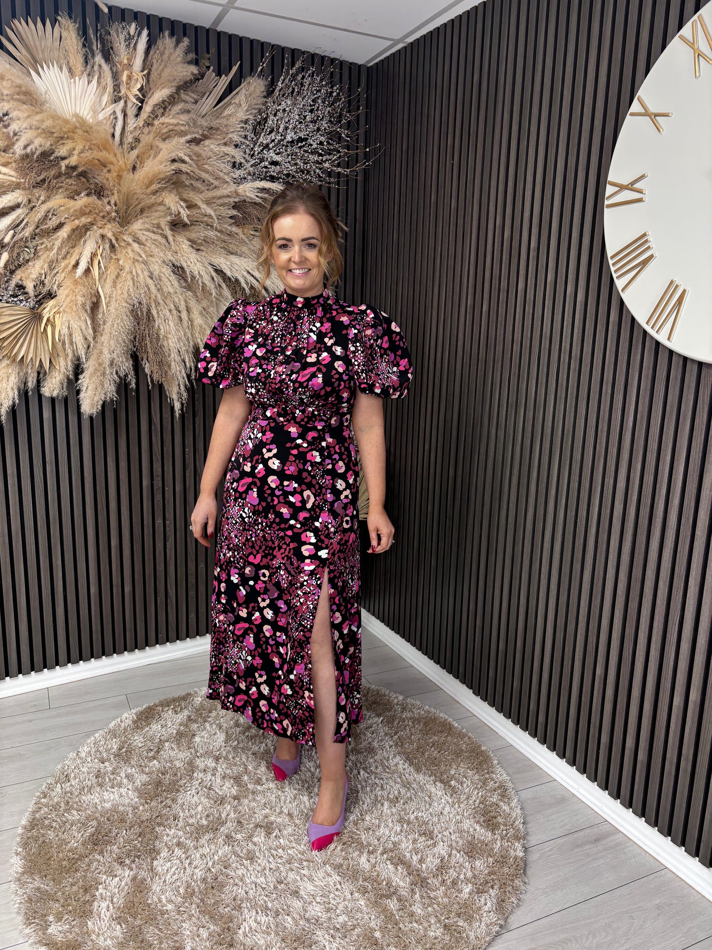 LILITH DRESS - PURPLE ANIMAL