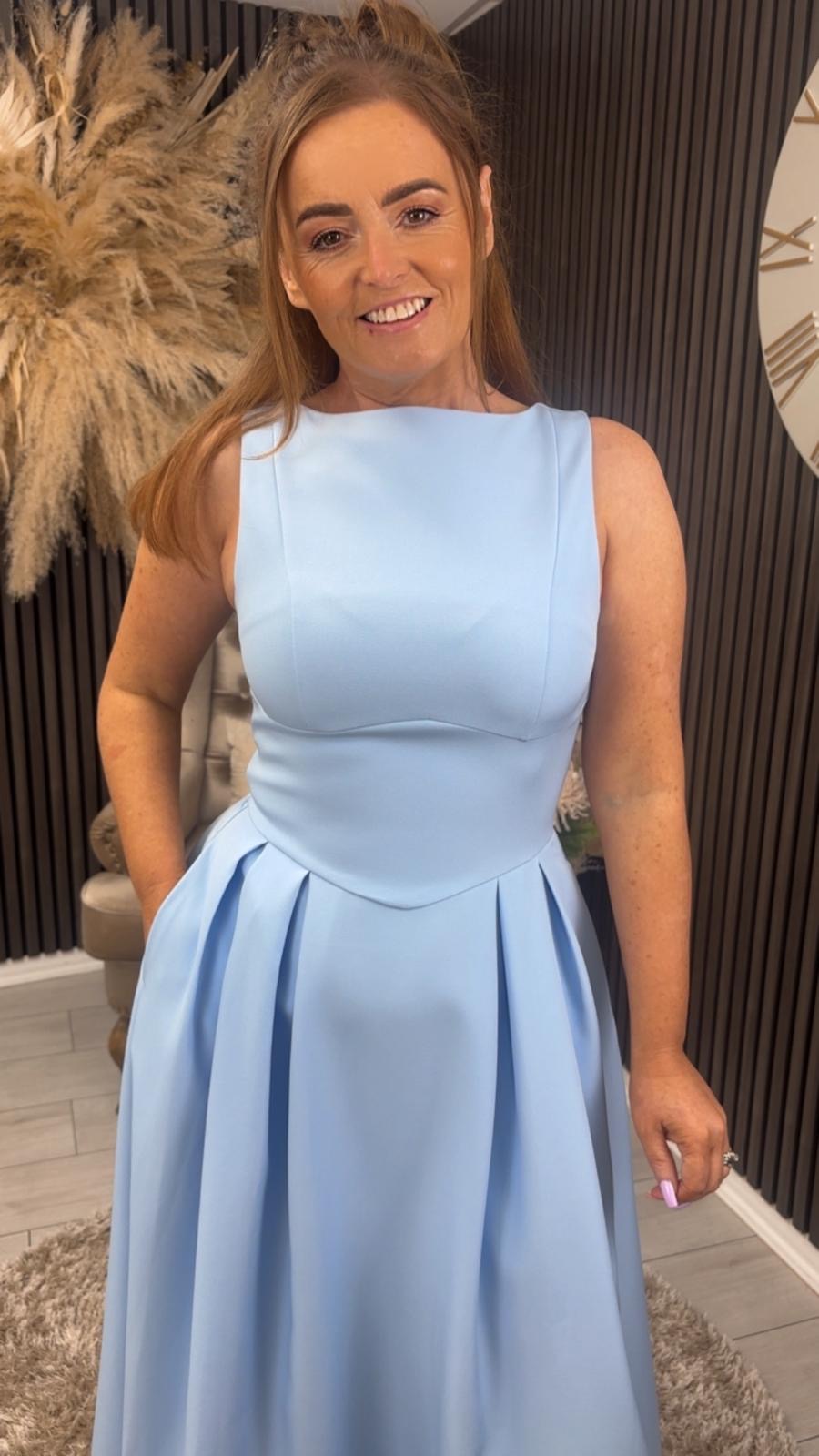 NESTA DRESS - POWDER BLUE