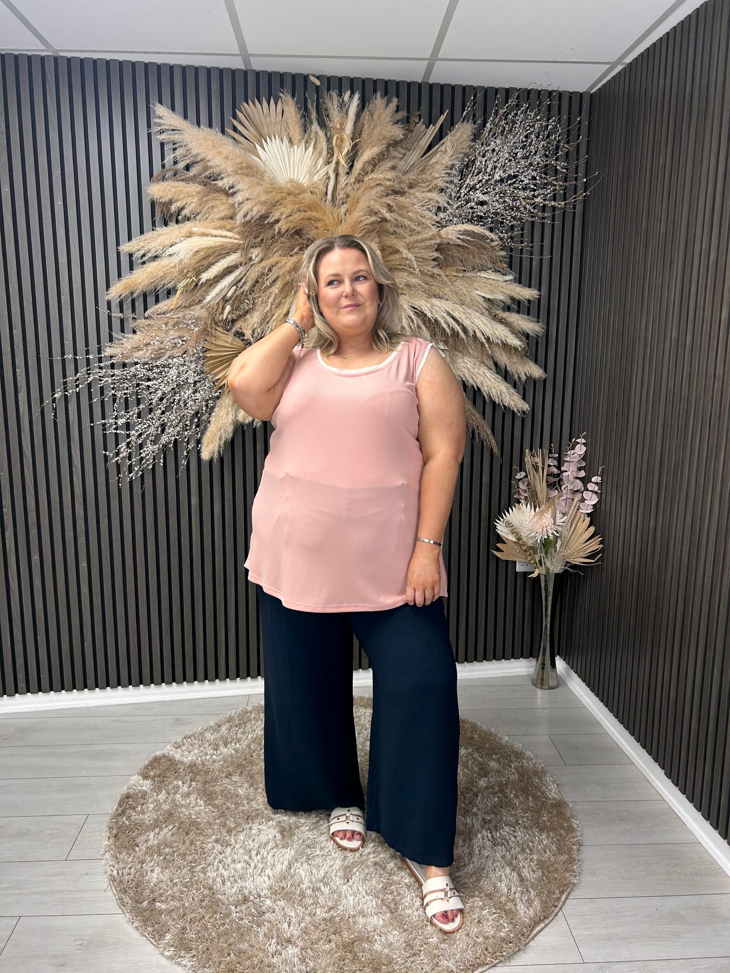BRINLEY VEST - PINK