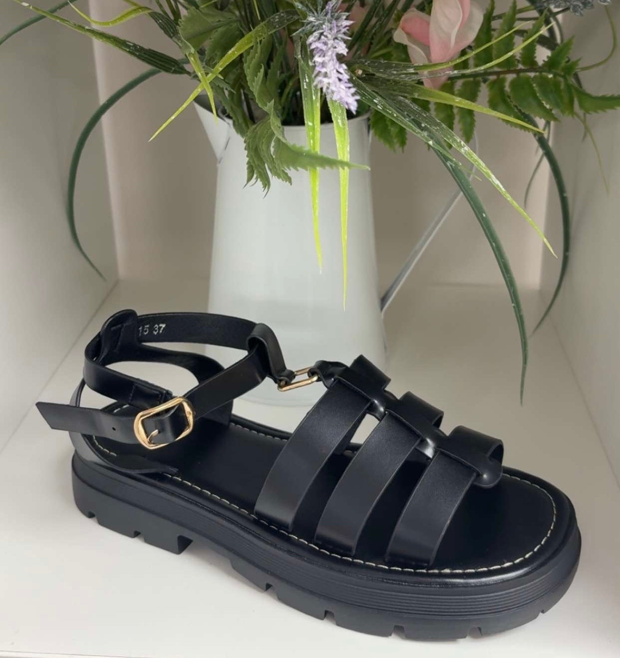 LORNA SANDAL - BLACK