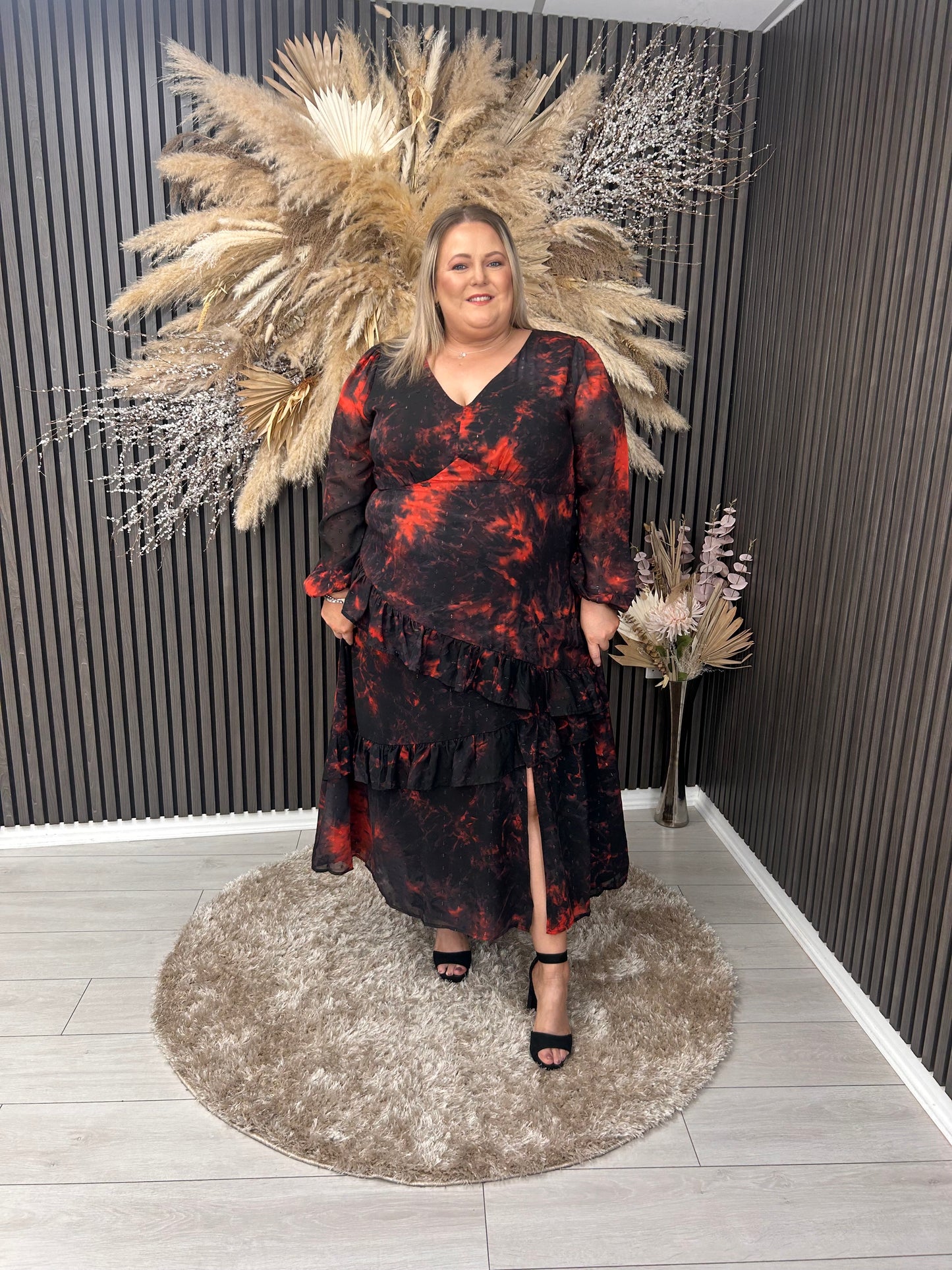 MOIRA DRESS - RED
