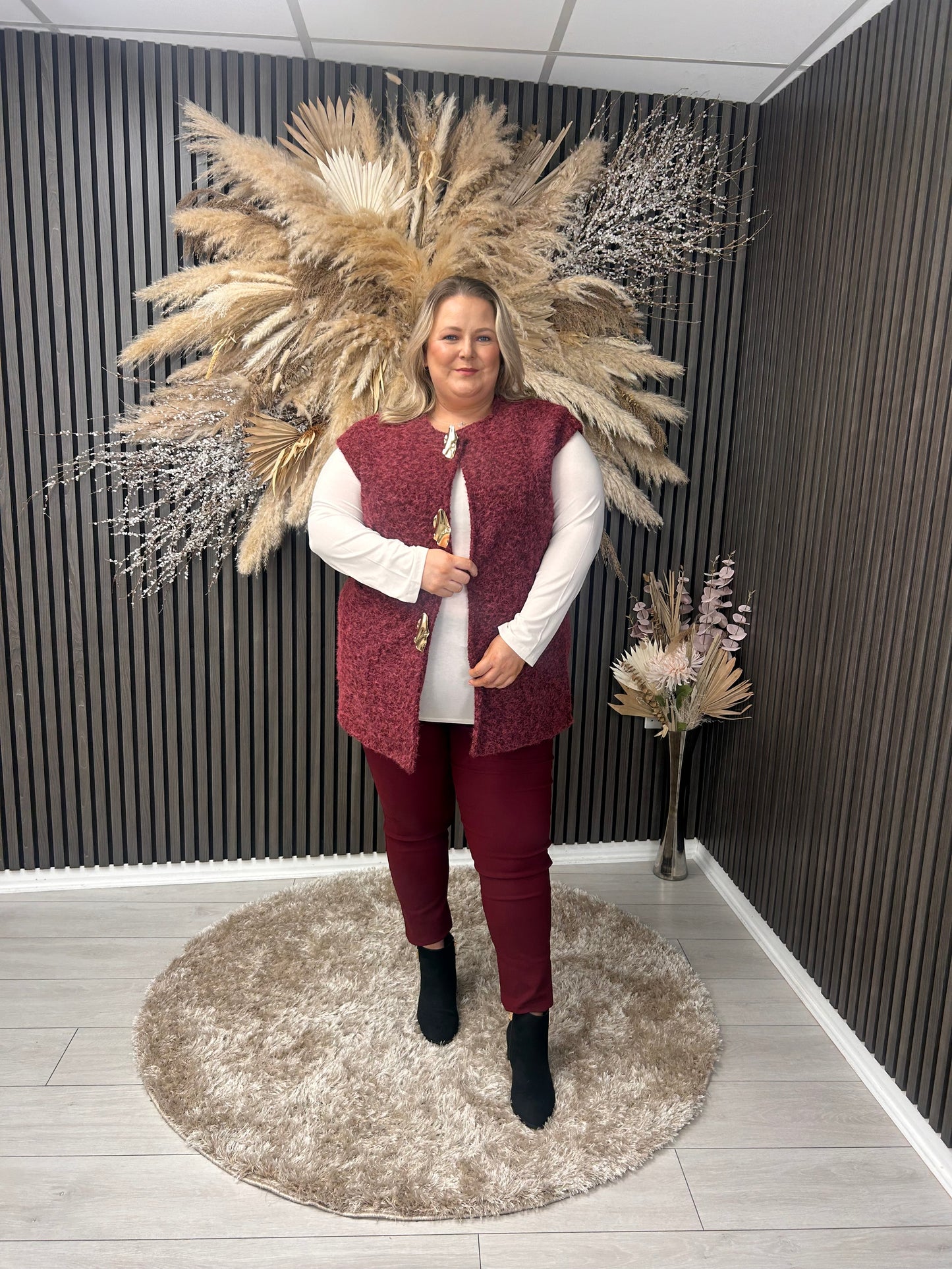 LUCY WAISTCOAT - WINE