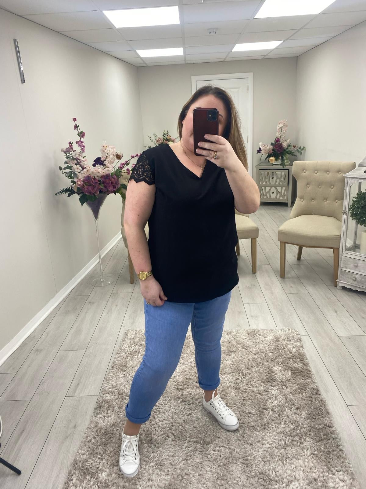 BERNADETTE TOP - BLACK