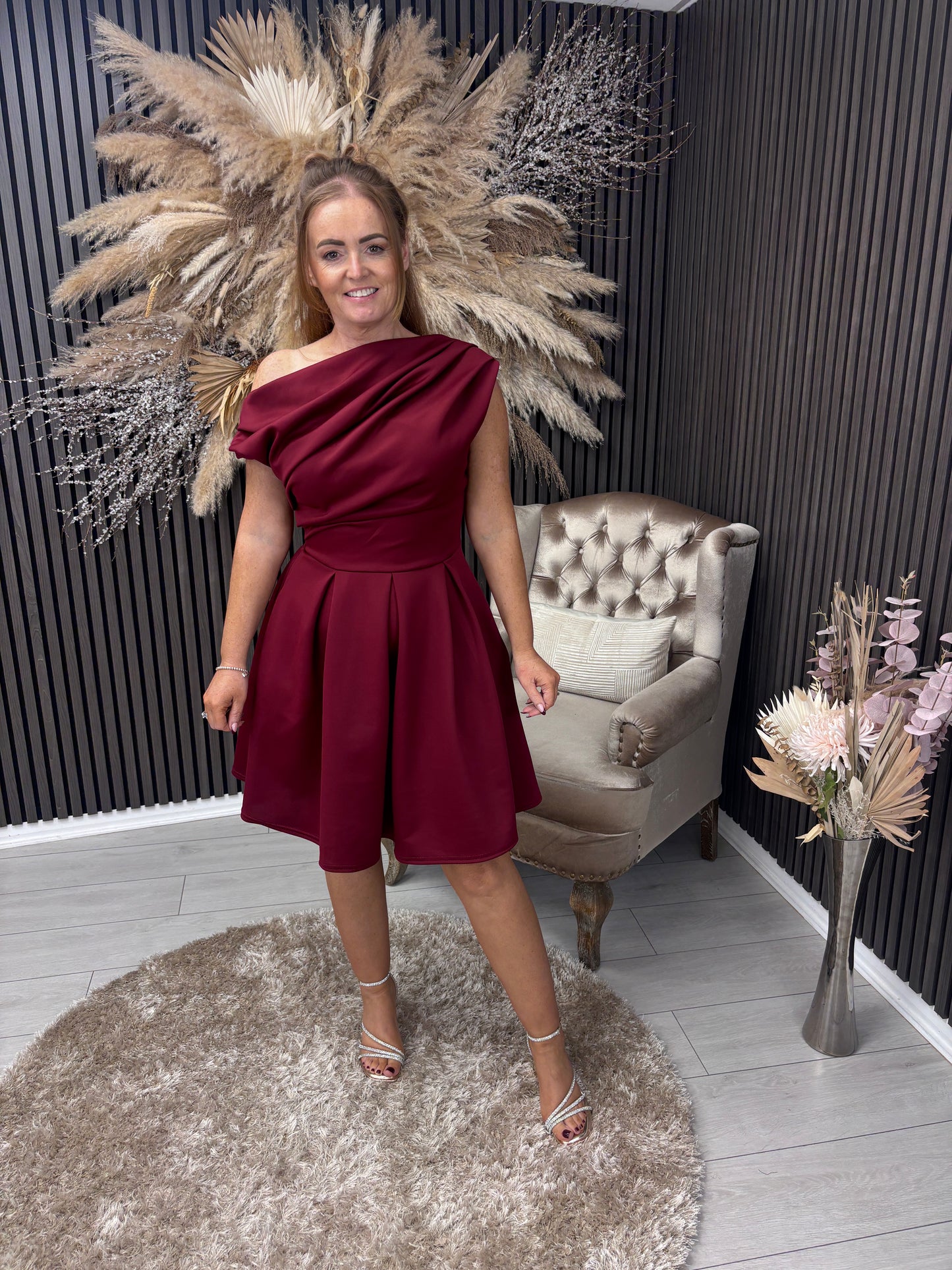 BETTY DRESS MINI - BERRY
