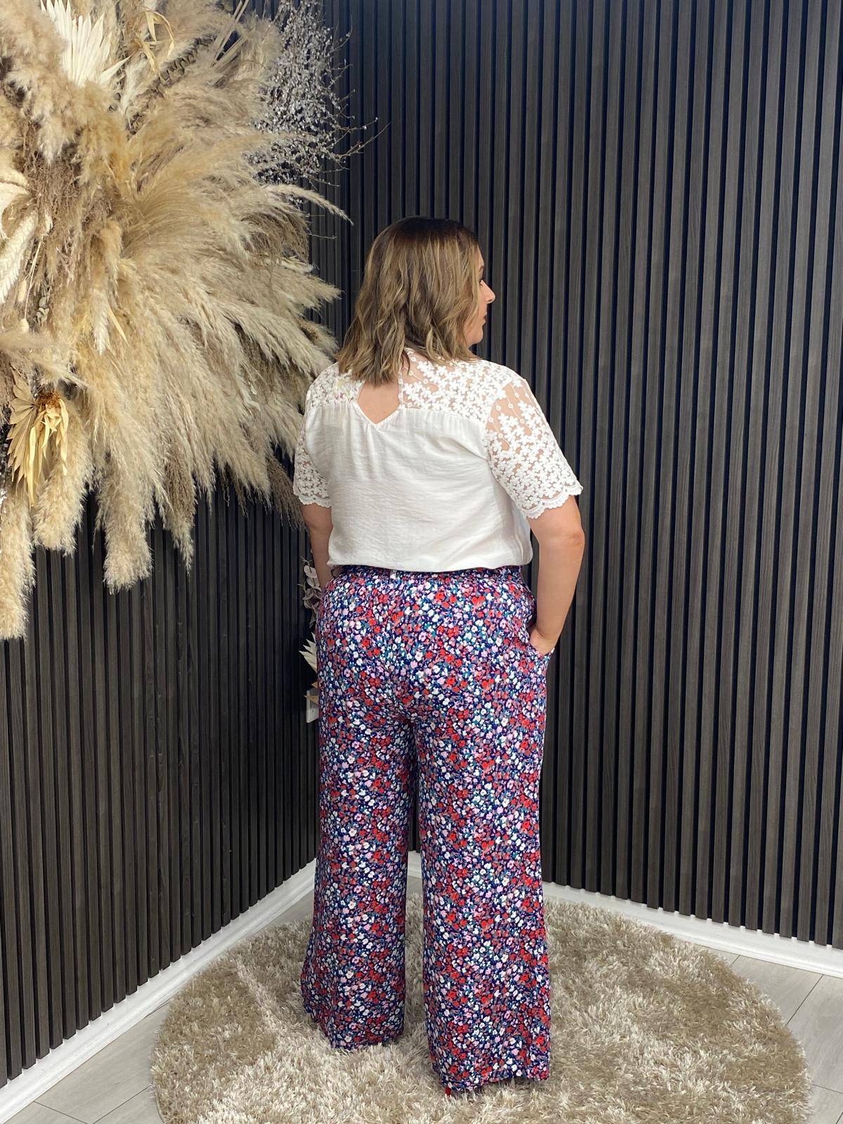 MAYA TROUSER - BLUE PRINT