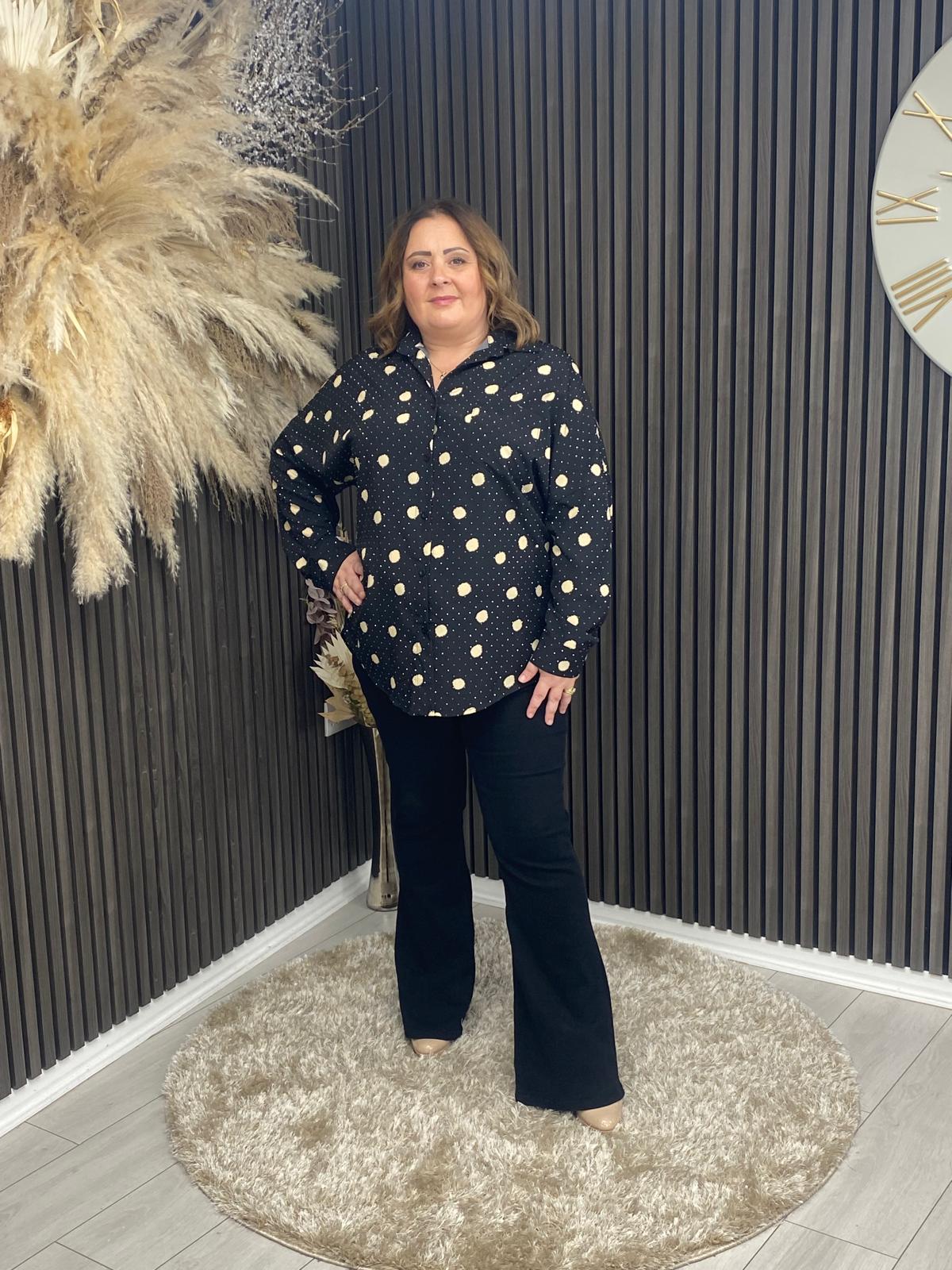 CATHY SHIRT - BLACK SPOT