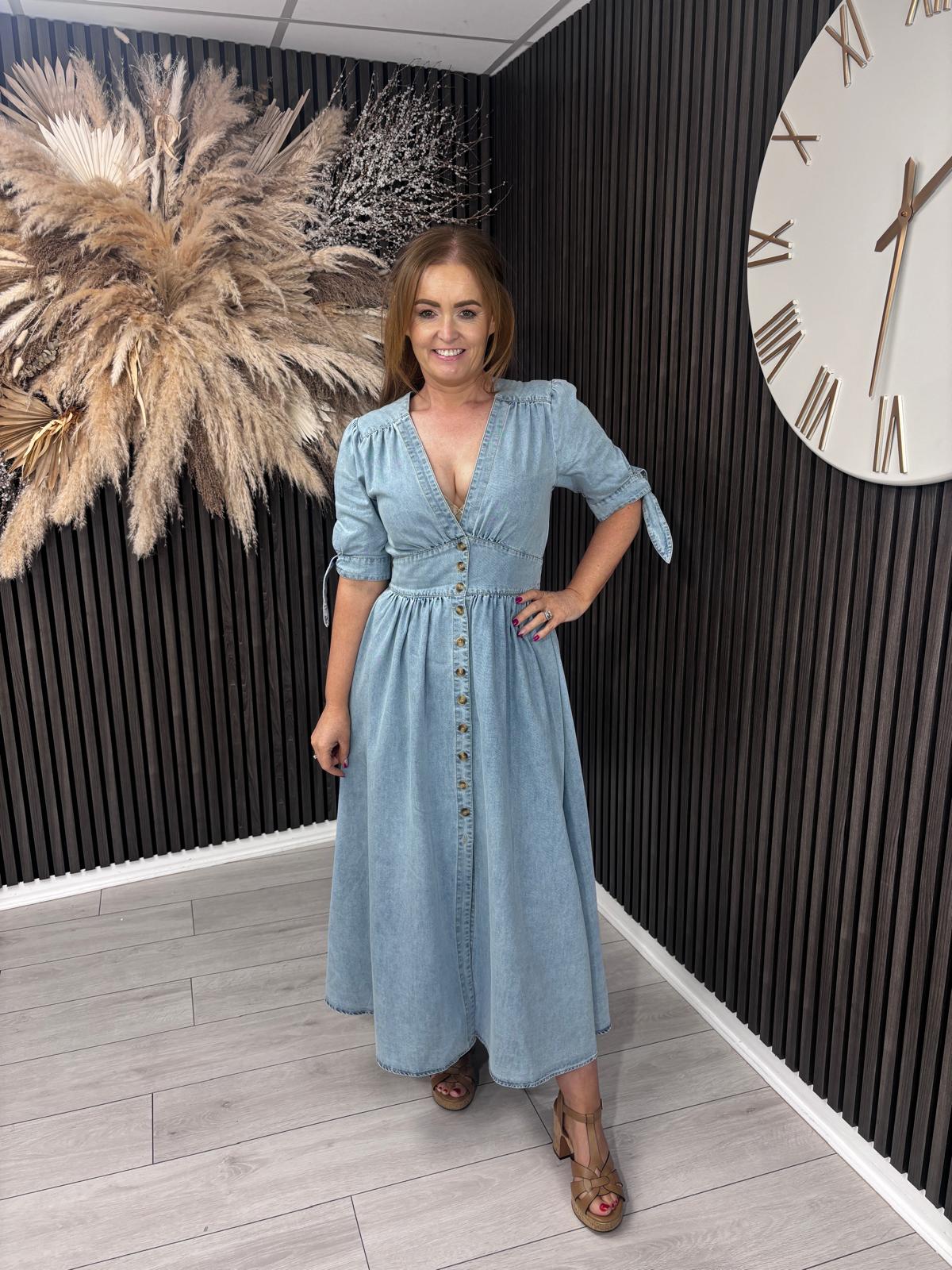 CAMMIE DENIM DRESS