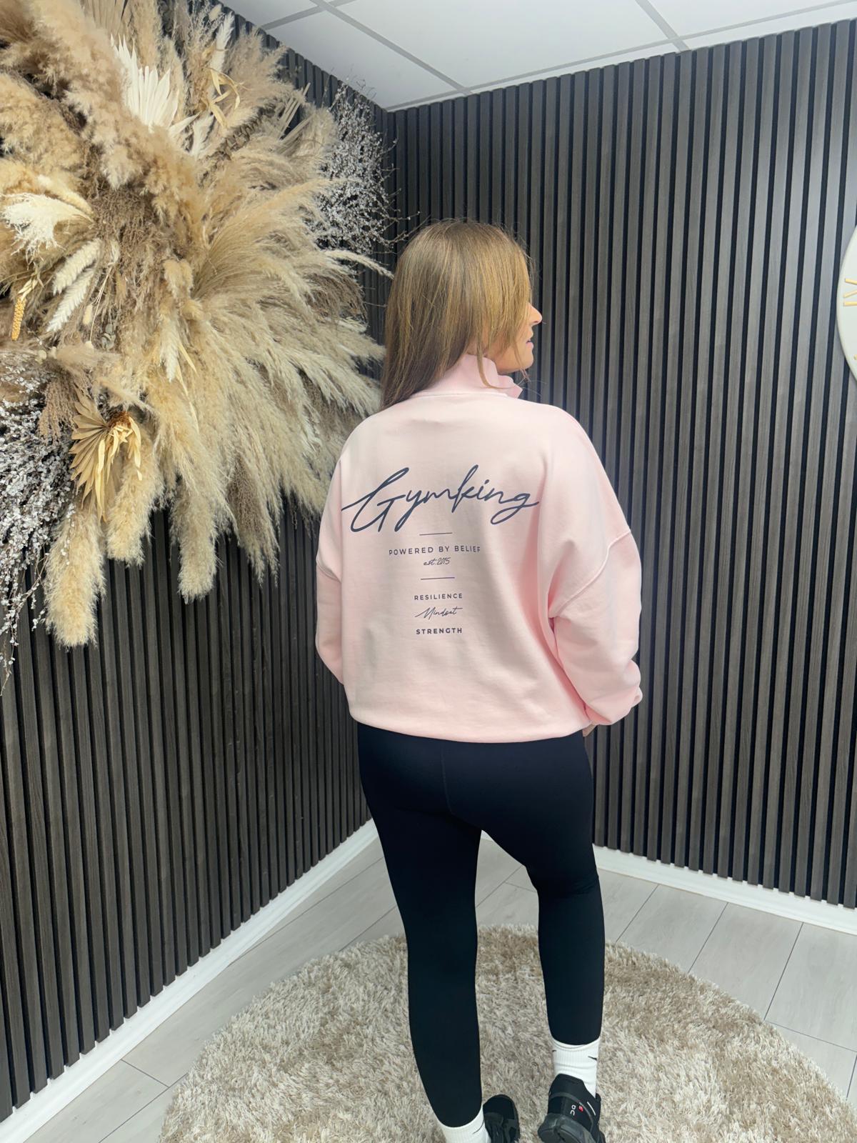 GYM KING WASHED FUNNEL - PALE MAUVE