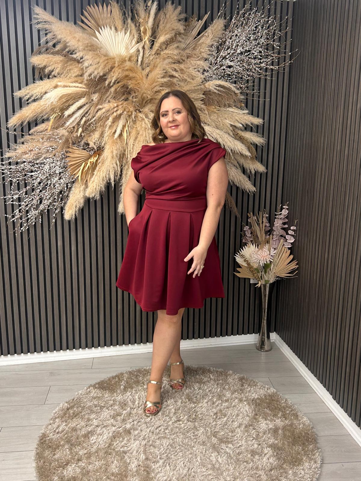 BETTY DRESS MINI - BERRY