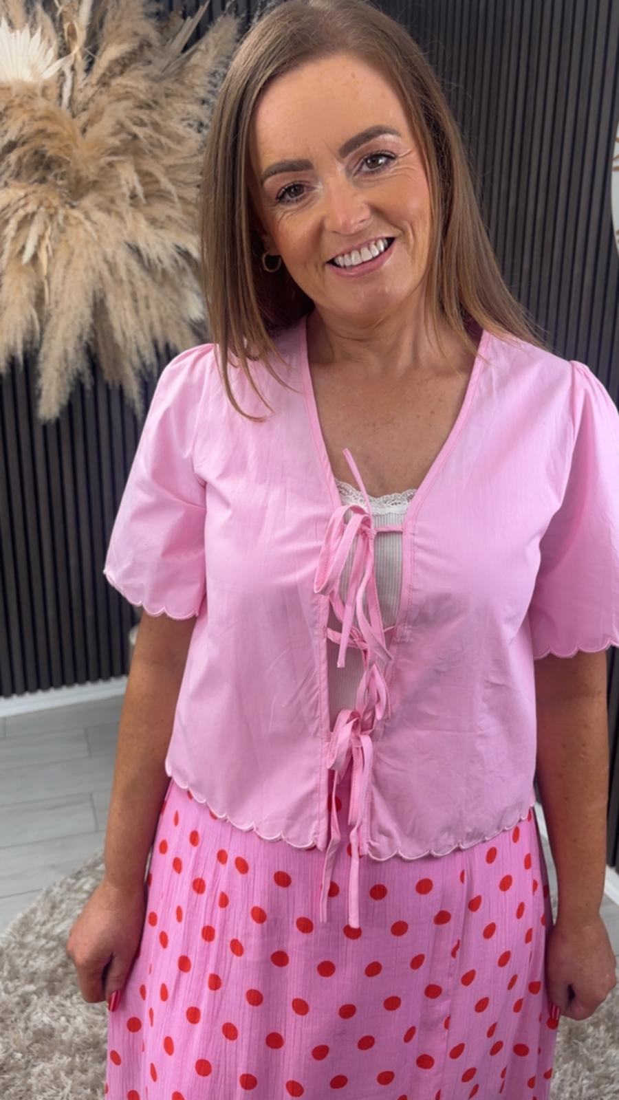 TALULLA SKIRT - PINK SPOT