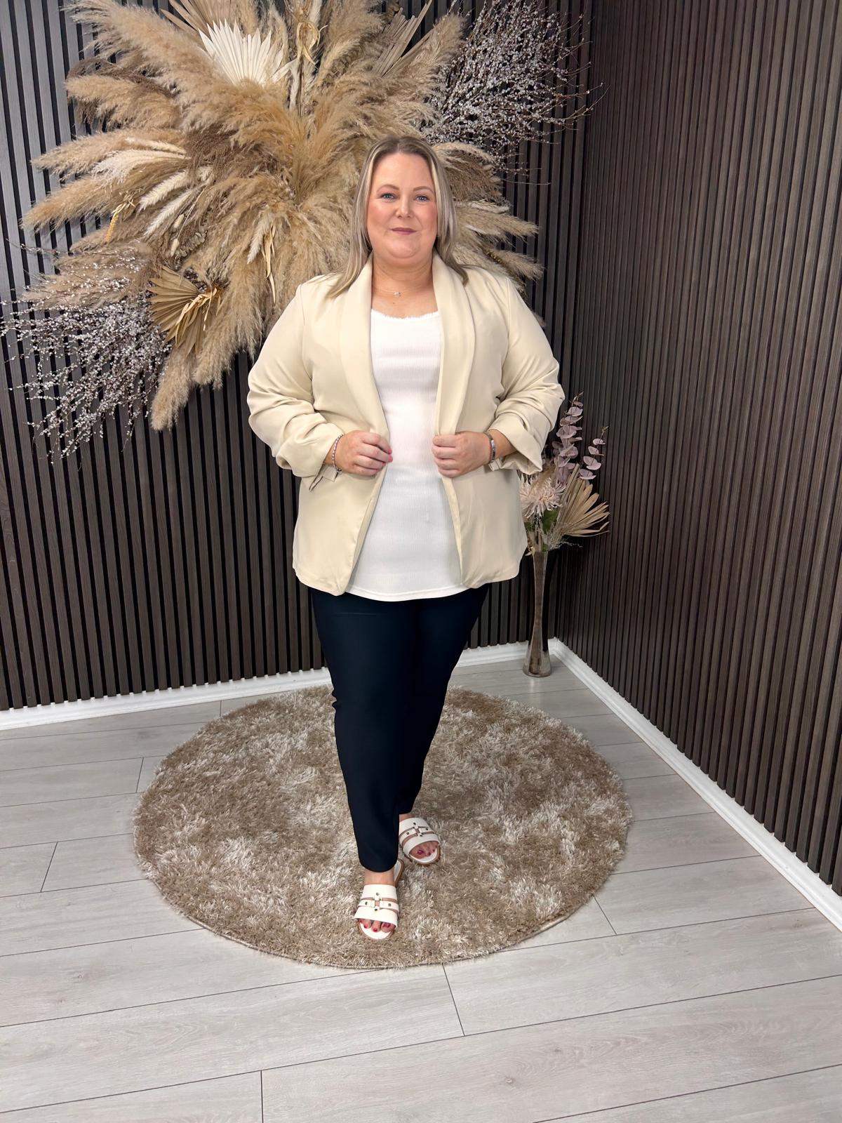 TANYA BLAZER - BEIGE